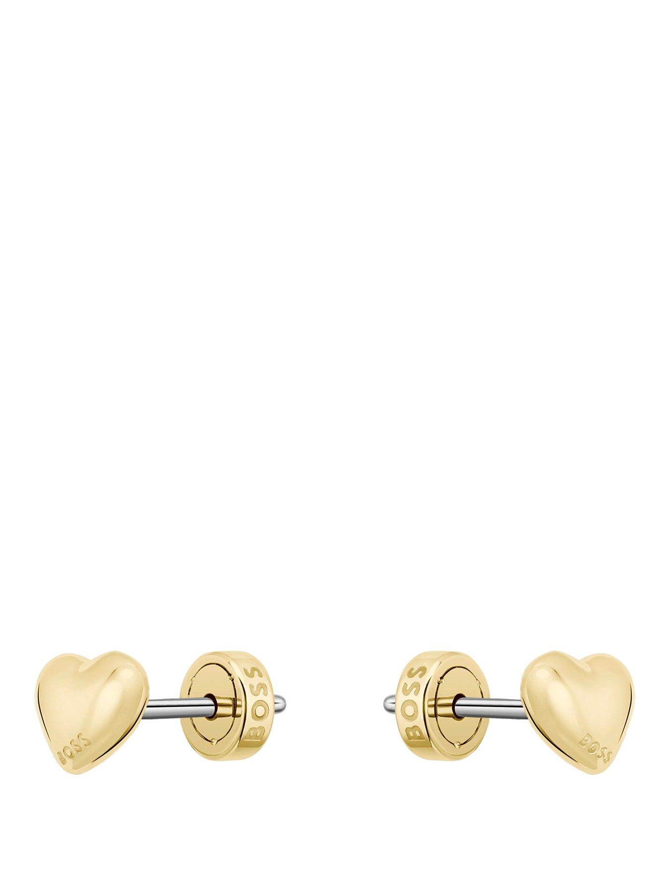 BOSS Honey Heart Gold IP Earrings