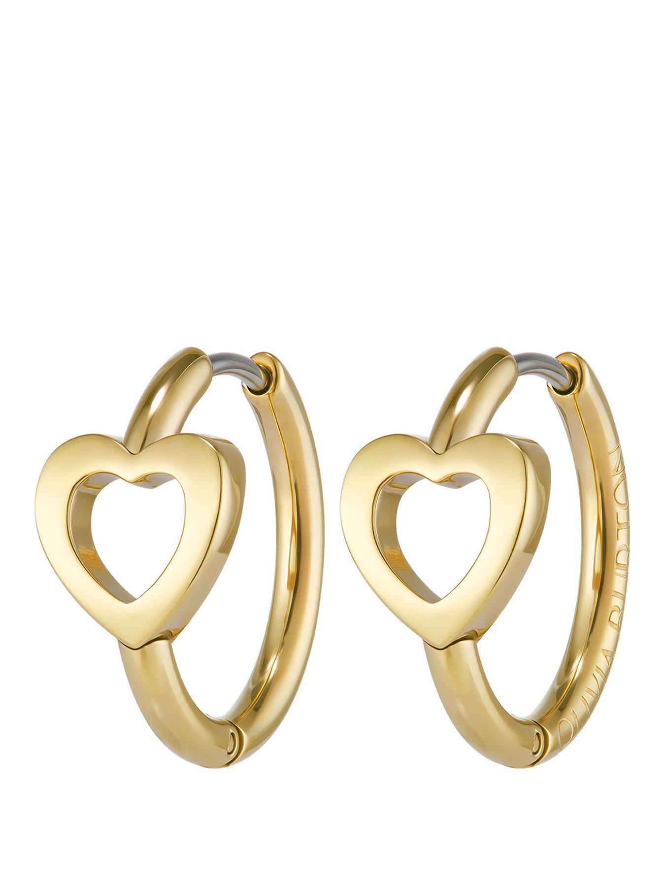 Image 1 of 6 of Olivia Burton Gold IP Kindred Interlink Earrings