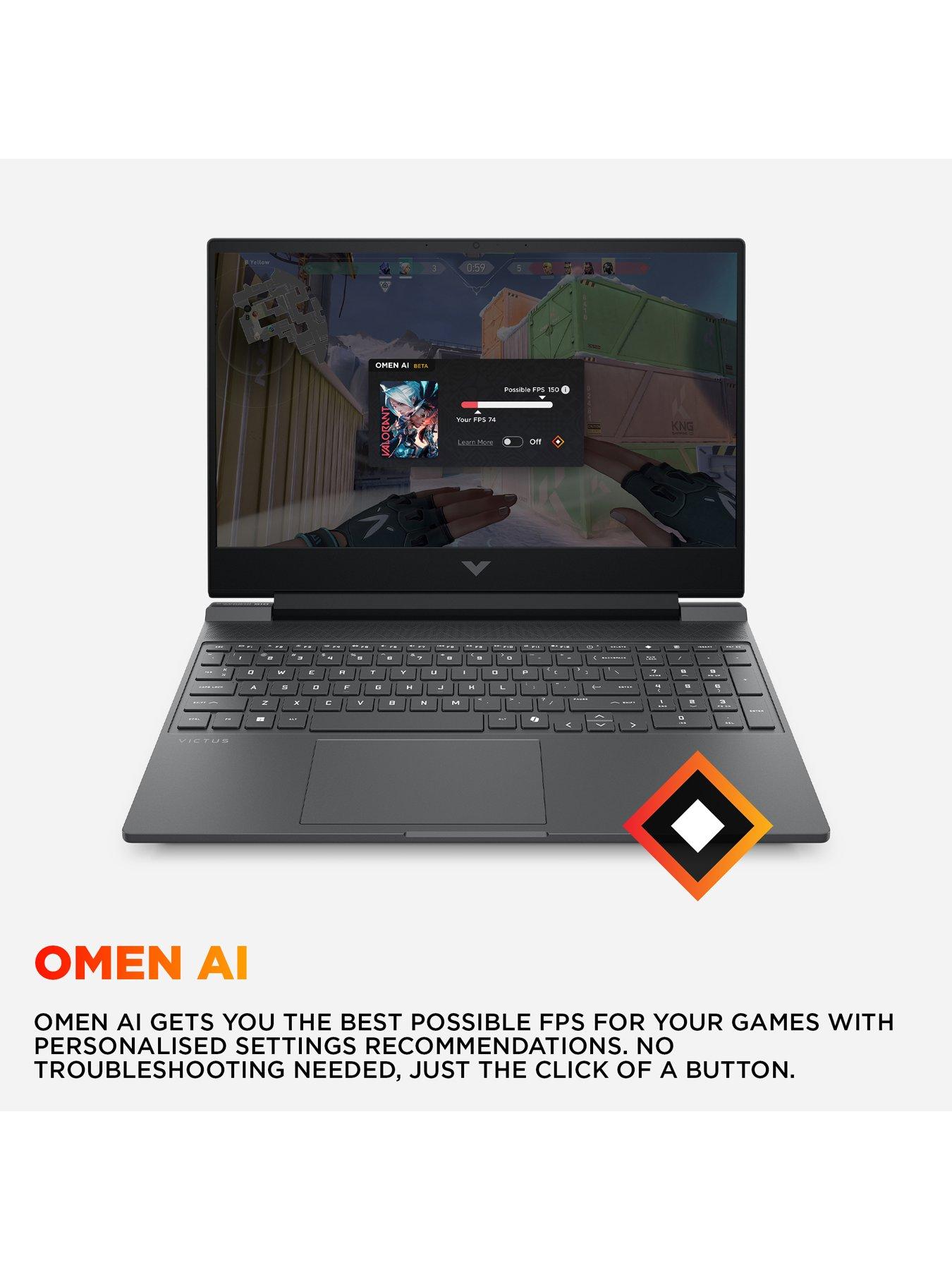 Image 3 of 8 of HP Victus 15-fa2300na Gaming Laptop Bundle - 15.6in FHD 144Hz,&nbsp;GeForce RTX 4050, Intel Core i5, 16GB RAM, 512GB SSD,&nbsp;with Mouse and Mat