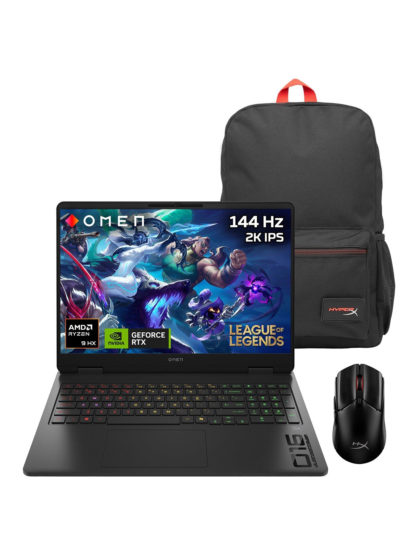 HP OMEN 16-ap0300na Gaming Laptop Bundle - GeForce RTX 5060 - AMD Ryzen 9 - 24GB RAM - 1TB SSD - 144Hz - With Mouse  &  Backpack