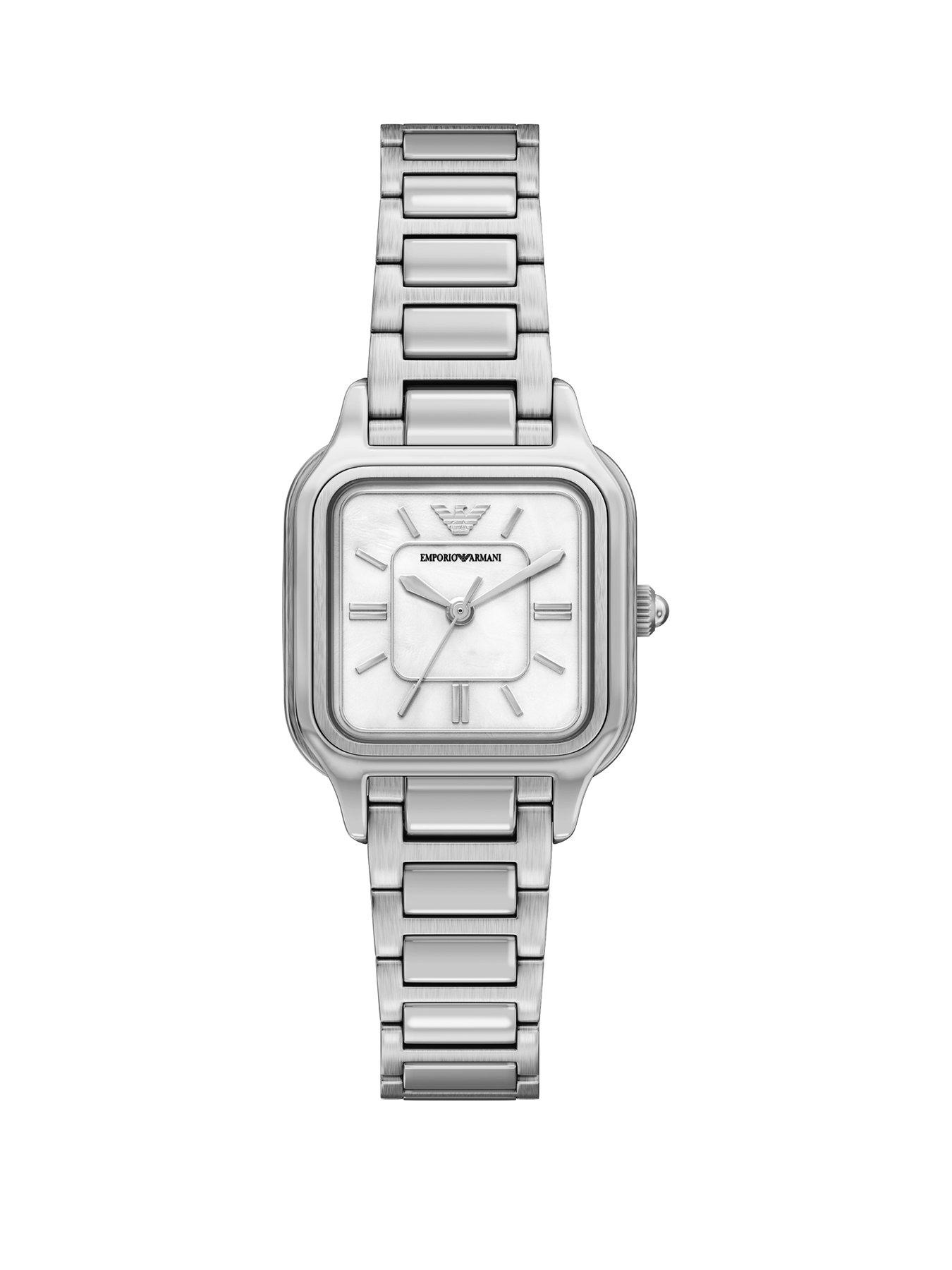 Emporio Armani Womens Three-Hand Stainless Steel Watch, AR11742