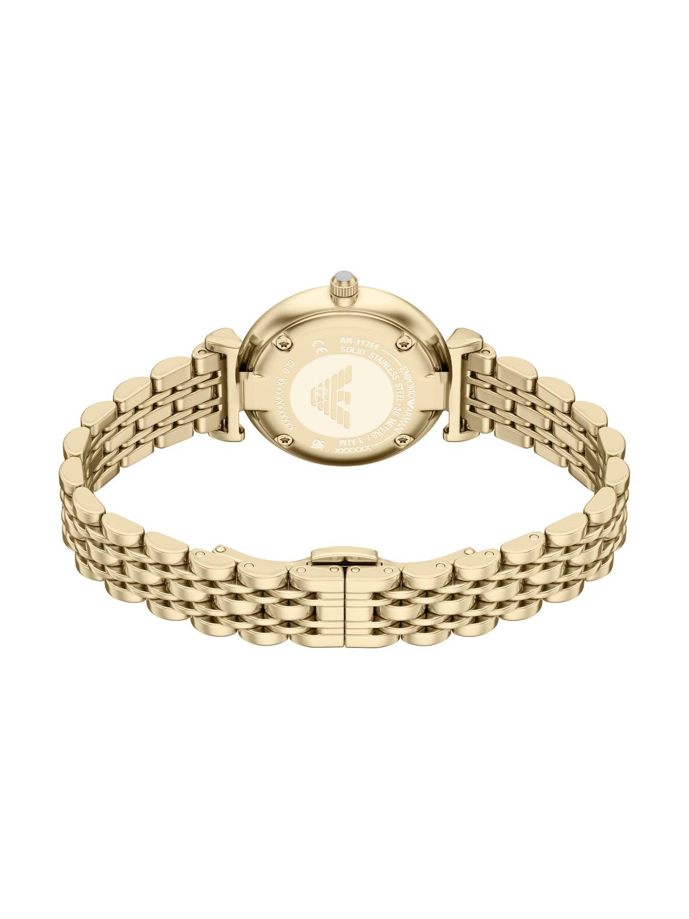 Emporio Armani Two-Hand Gold-Tone Stainless Steel Watch, AR11766 | Very