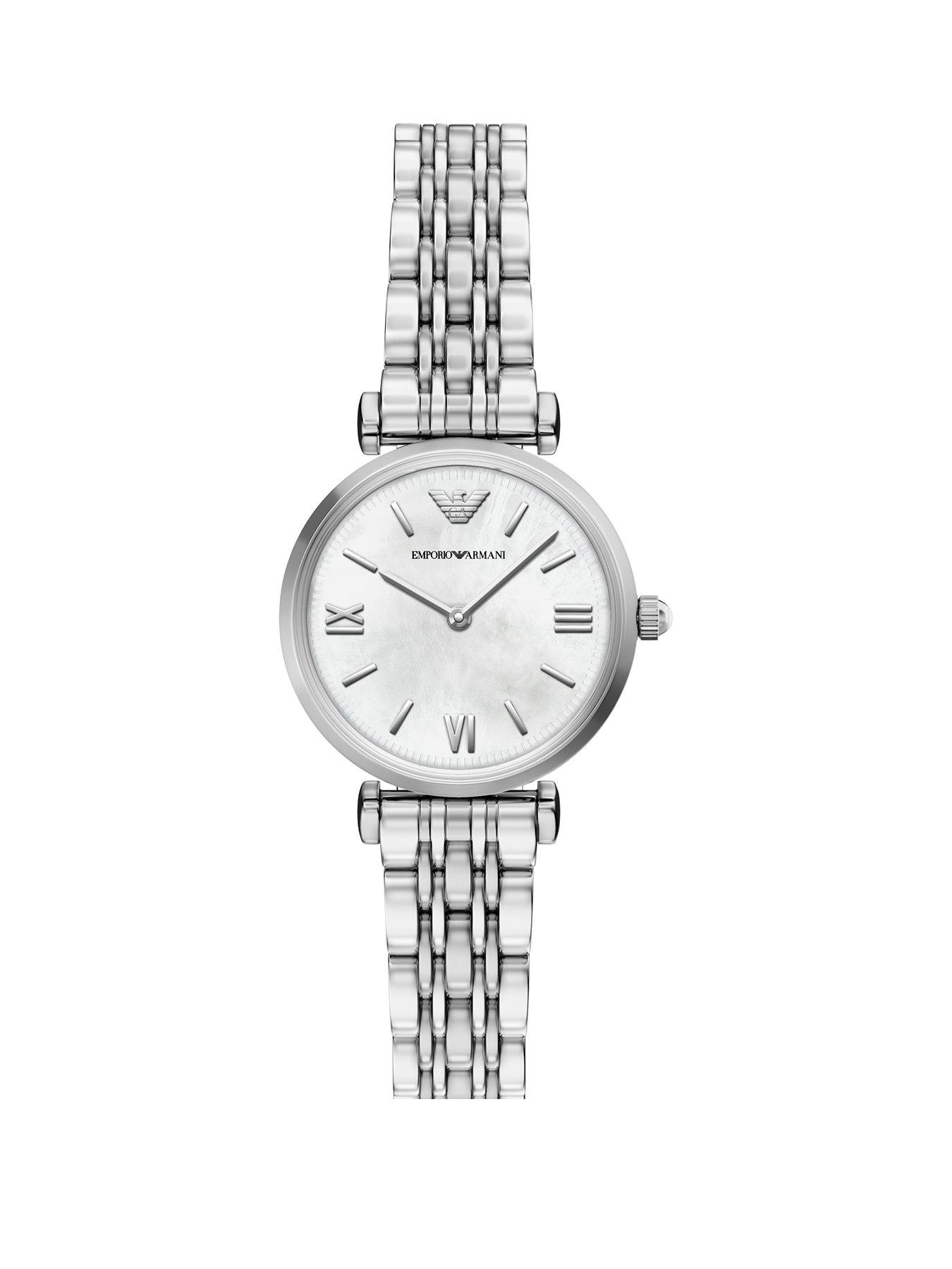 Emporio Armani Womens Two-Hand Stainless Steel Watch, AR11768