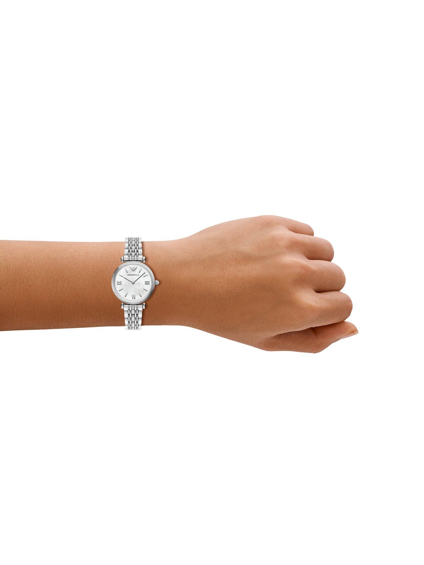 Image 3 of 7 of Emporio Armani Womens Two-Hand Stainless Steel Watch, AR11768