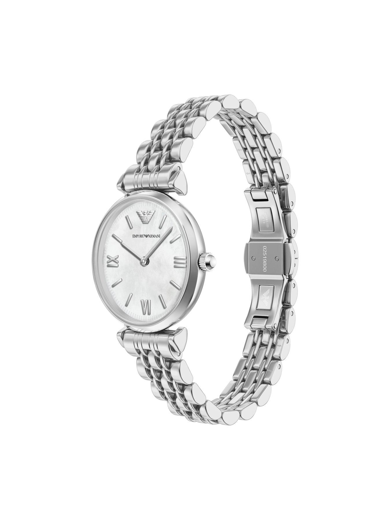Image 5 of 7 of Emporio Armani Womens Two-Hand Stainless Steel Watch, AR11768