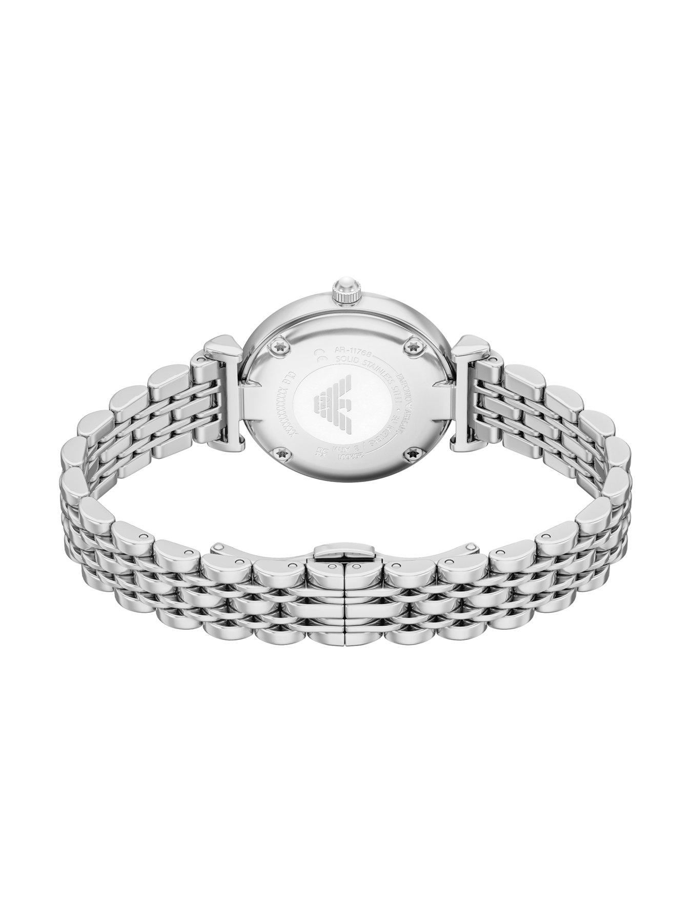 Image 7 of 7 of Emporio Armani Womens Two-Hand Stainless Steel Watch, AR11768