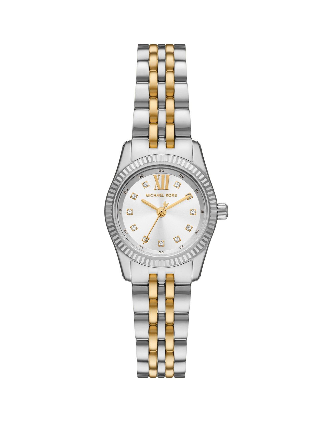 Michael Kors Womens Lexington Three-Hand, Stainless Steel Watch, MK4740