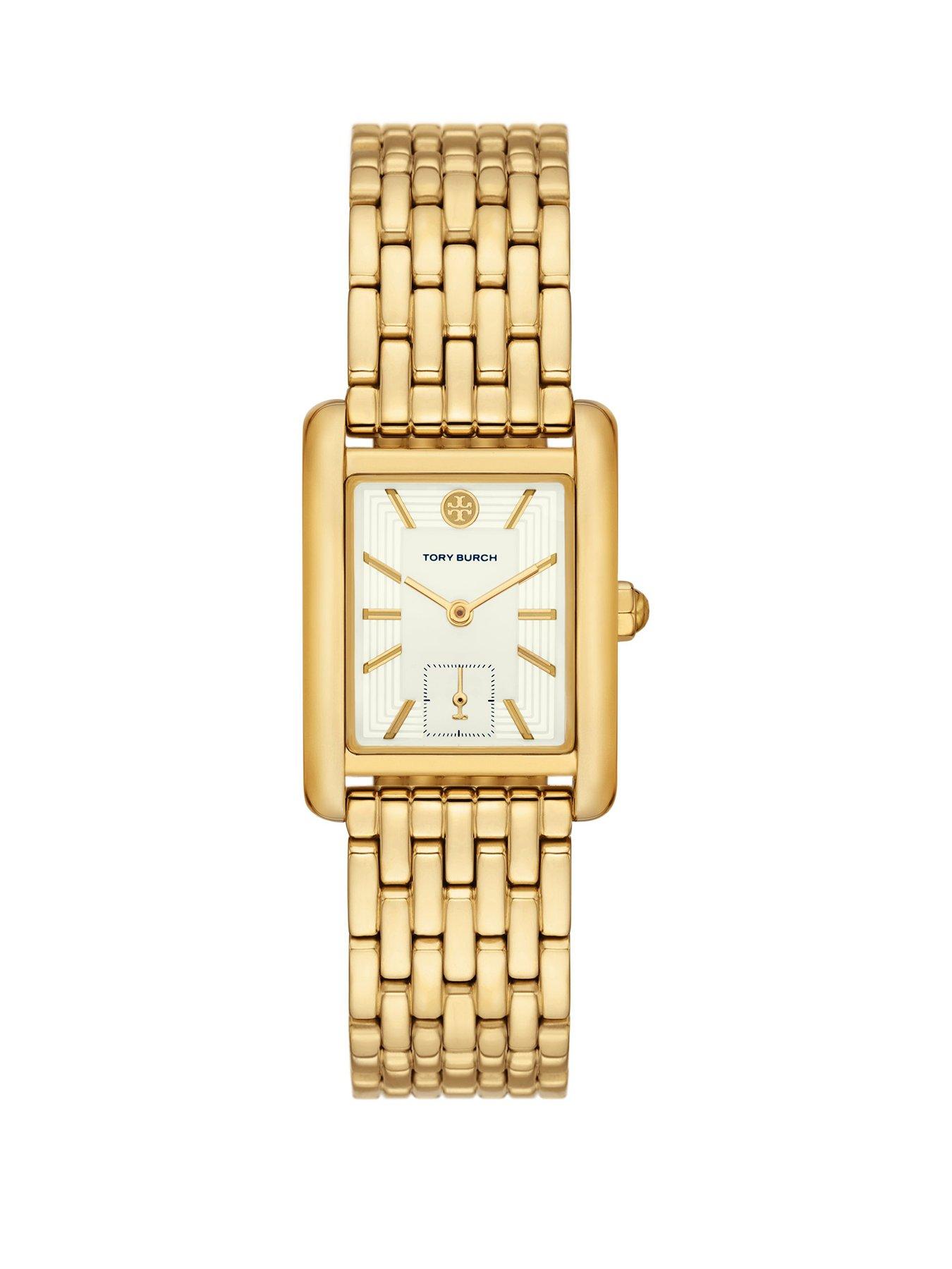 Image 1 of 6 of Tory Burch Womens The Eleanor Gold Stainless Steel Watch, TBW1060