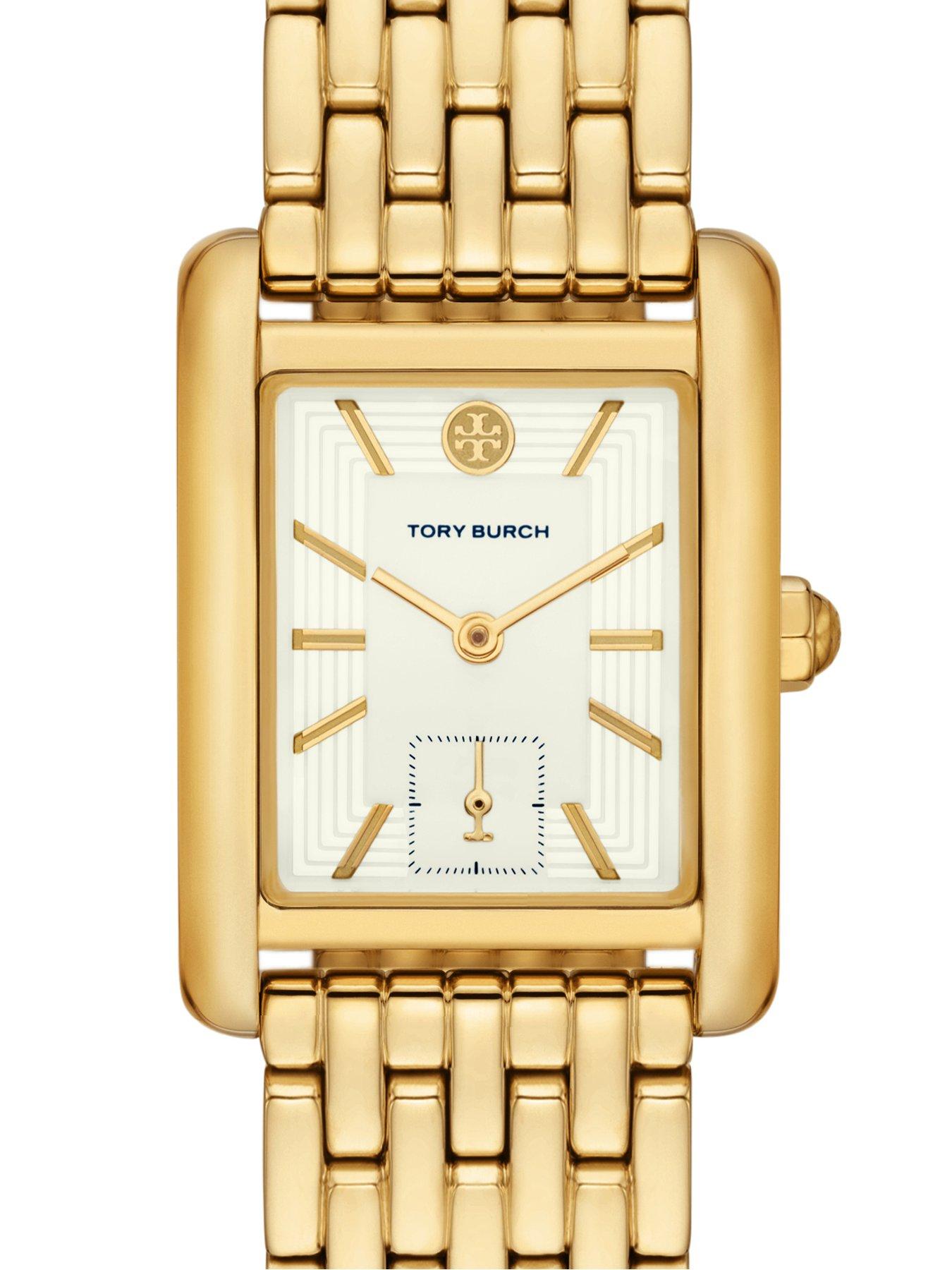 Image 4 of 6 of Tory Burch Womens The Eleanor Gold Stainless Steel Watch, TBW1060