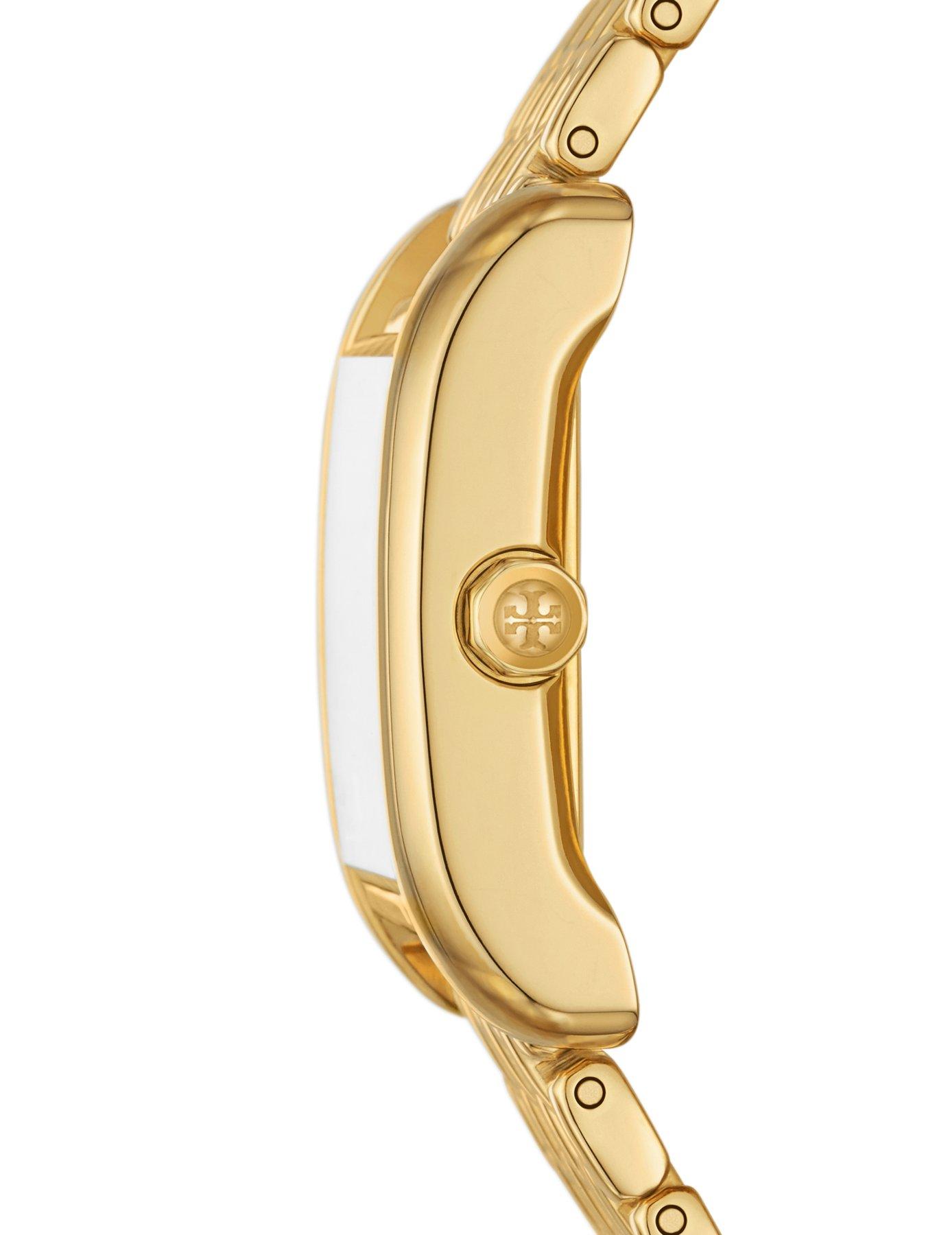 Image 5 of 6 of Tory Burch Womens The Eleanor Gold Stainless Steel Watch, TBW1060