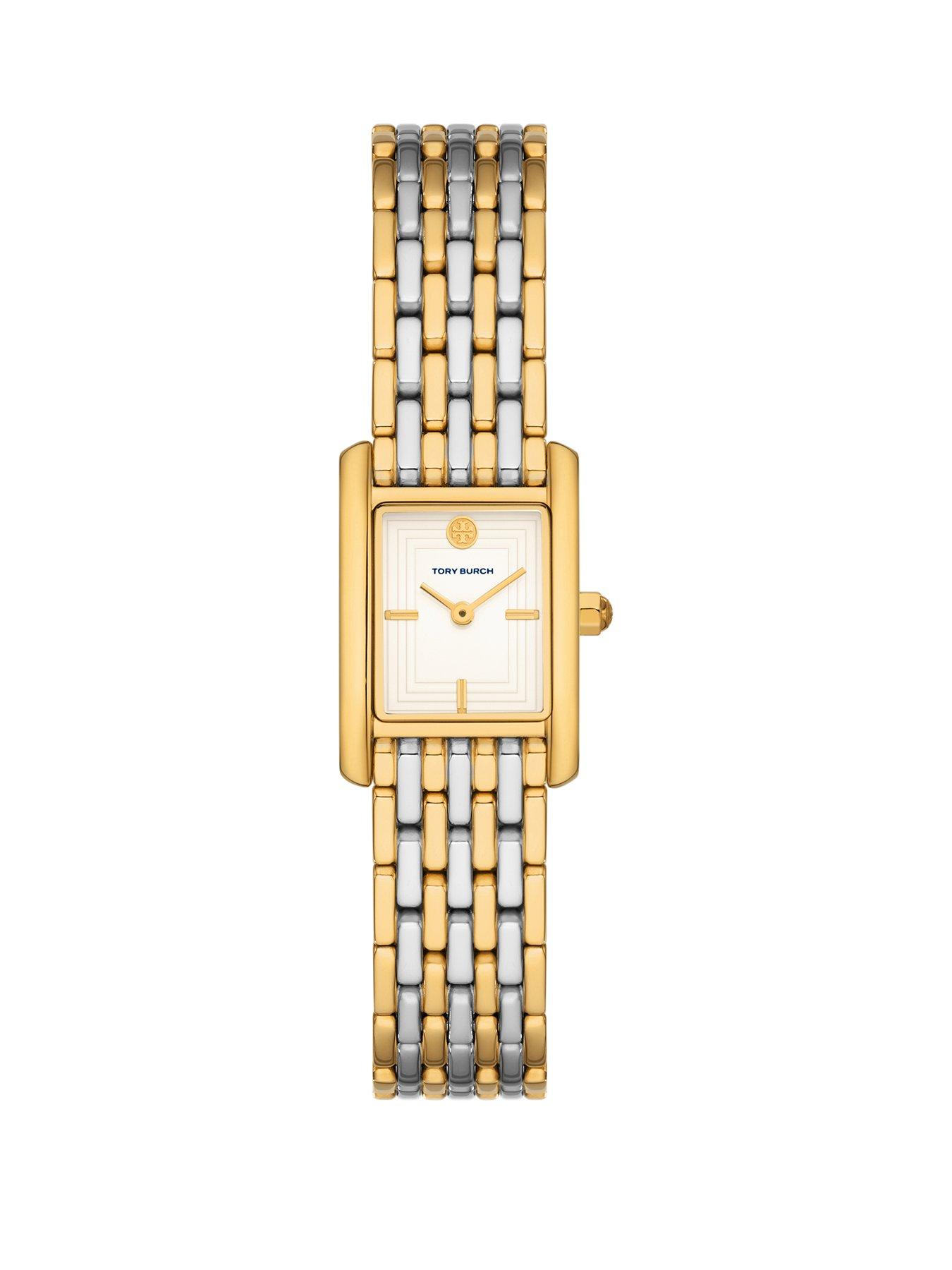 Tory Burch Womens The Eleanor Two-Hand, Gold-Tone Stainless Steel Watch, TBW1066