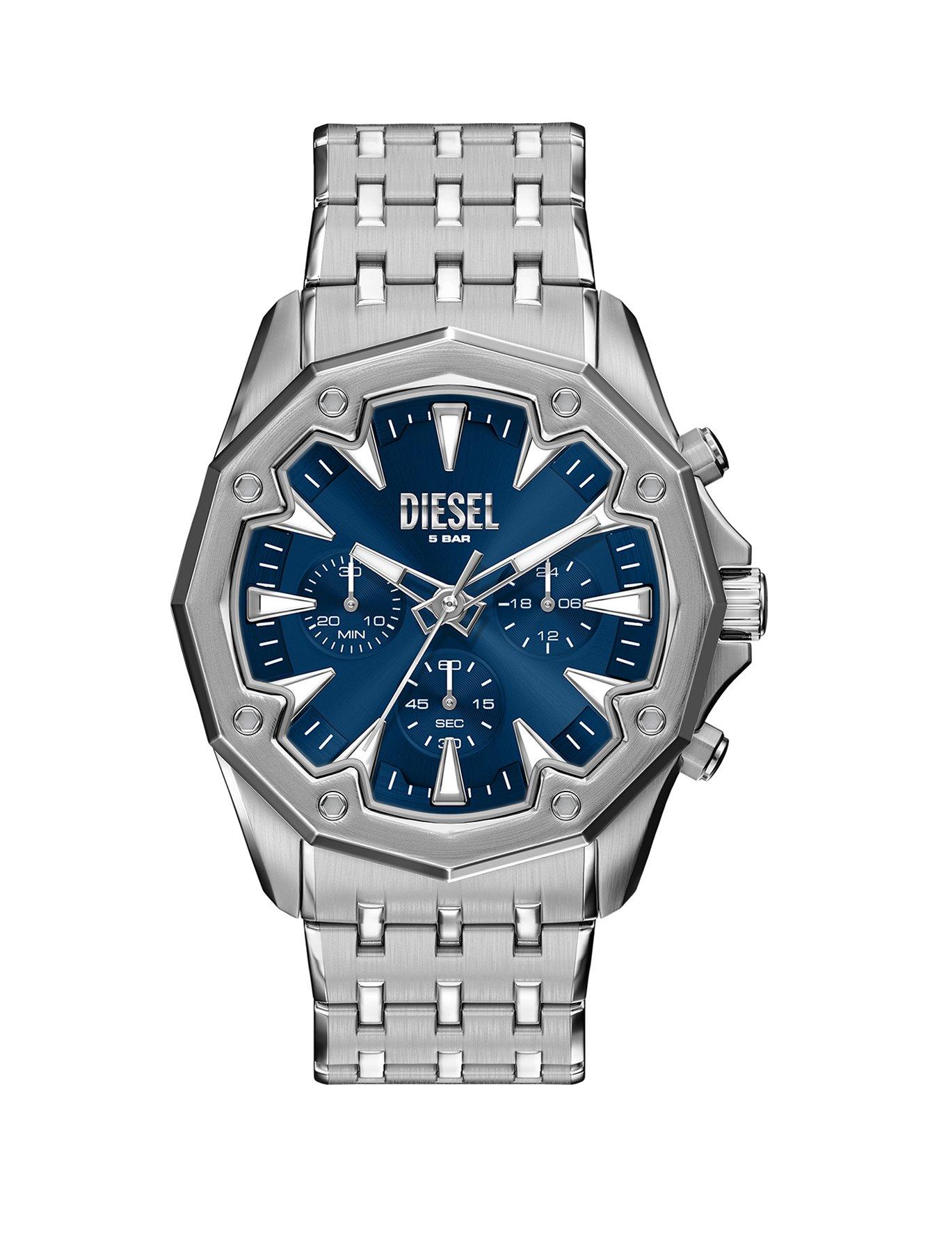 Diesel Mens Stinger Chronograph Stainless Steel Watch, DZ4706