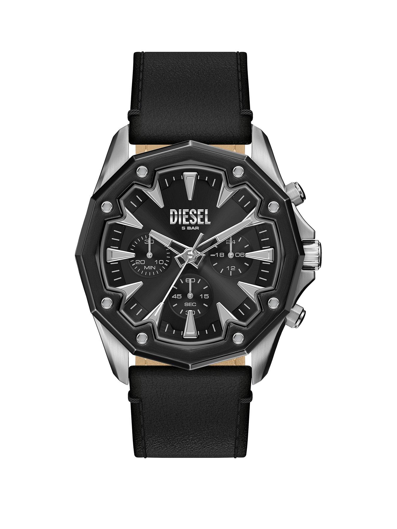 diesel-mens-stinger-chronograph-black-leather-watch-dz4710