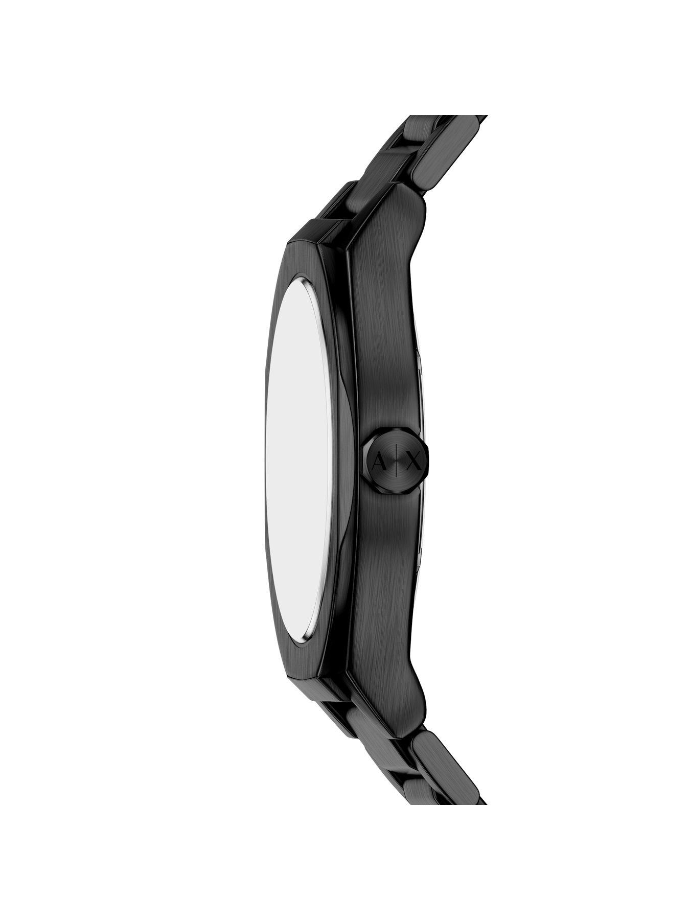 Image 3 of 5 of Armani Exchange Mens Sync Black Stainless Steel Watch, AX4301