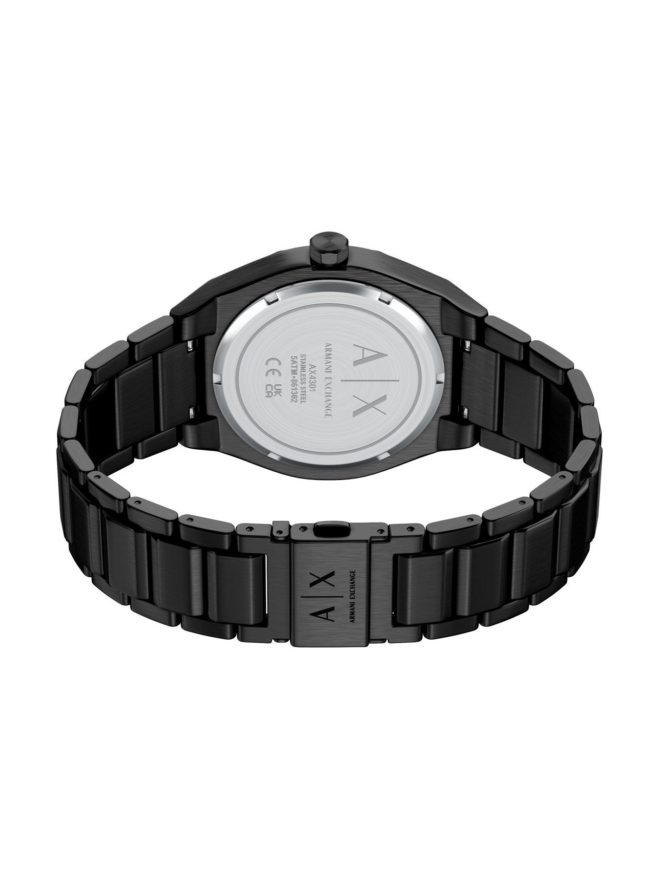 Image 5 of 5 of Armani Exchange Mens Sync Black Stainless Steel Watch, AX4301