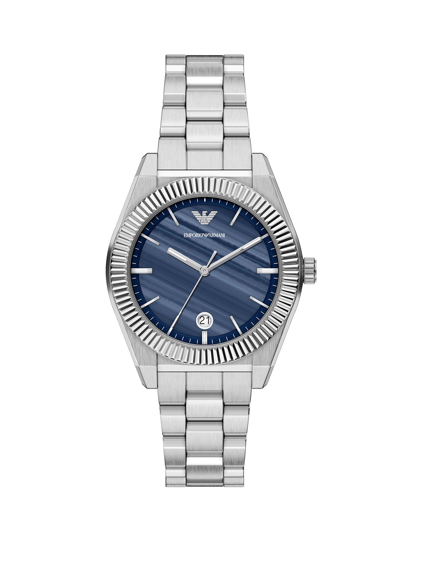Emporio Armani Unisex Three-Hand Date Stainless Steel Watch, AR11758