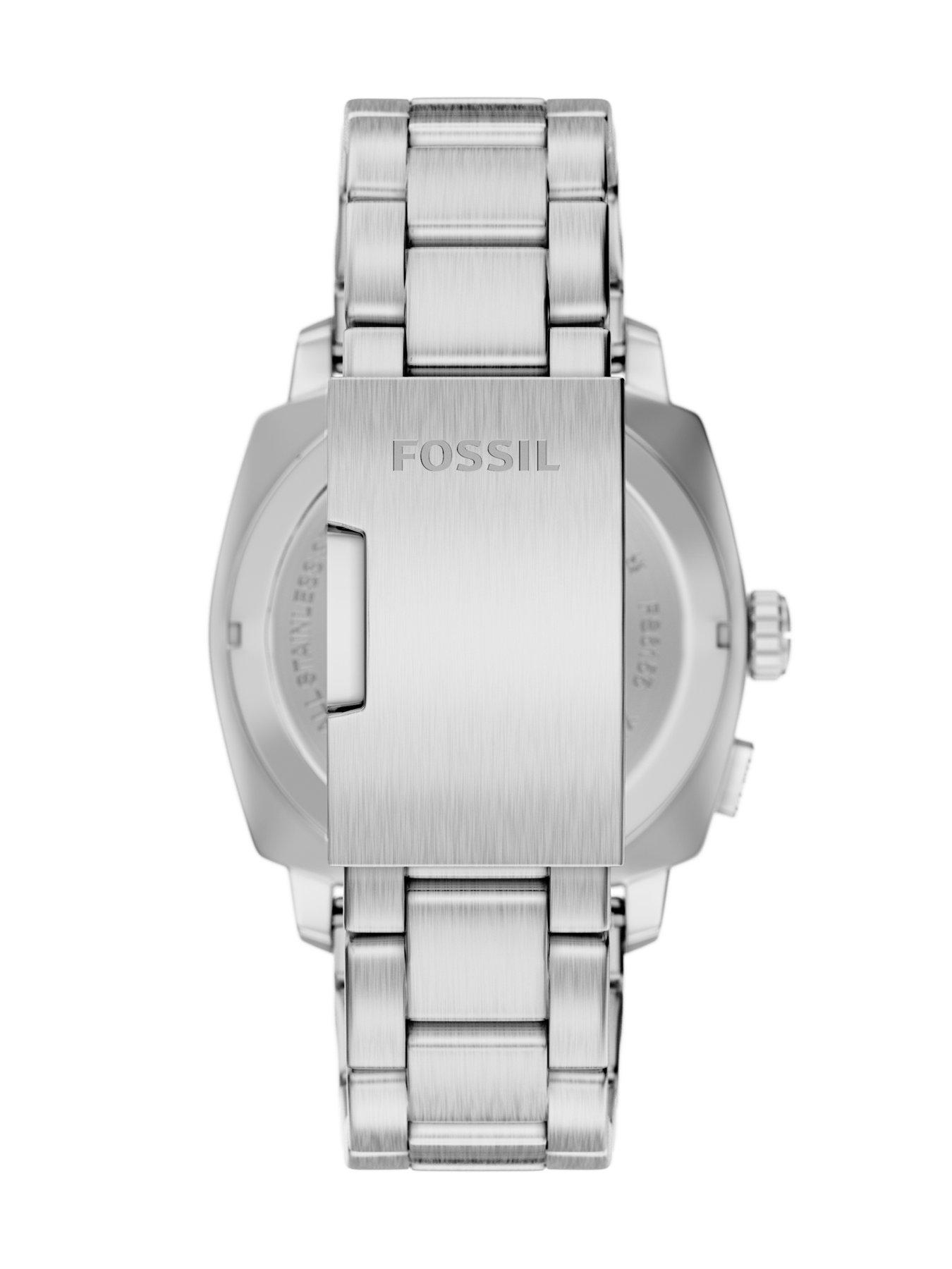 Fossil Mens Machine Big Tic Stainless Steel Watch, FS6155 | Very