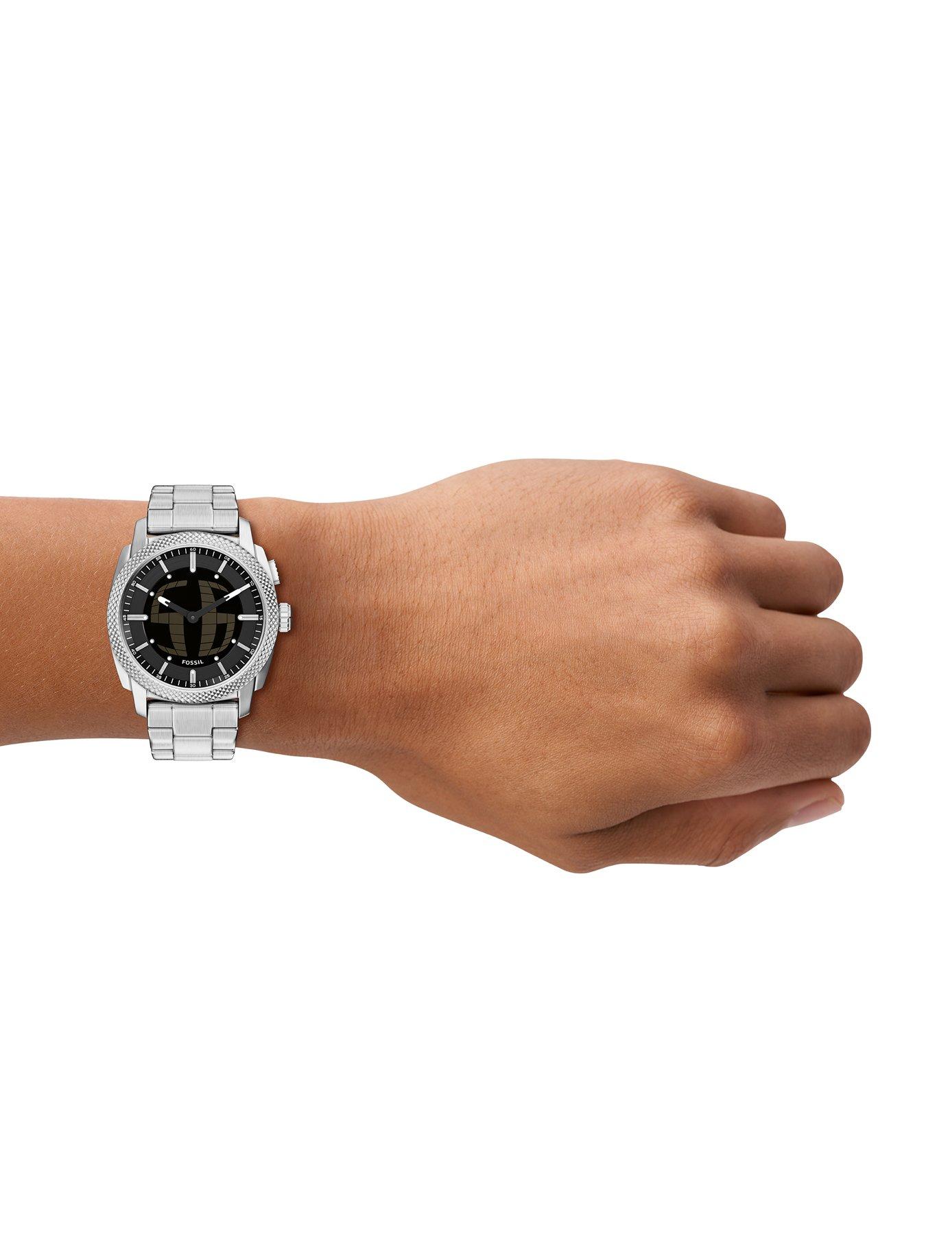 Fossil Mens Machine Big Tic Stainless Steel Watch, FS6155 | Very