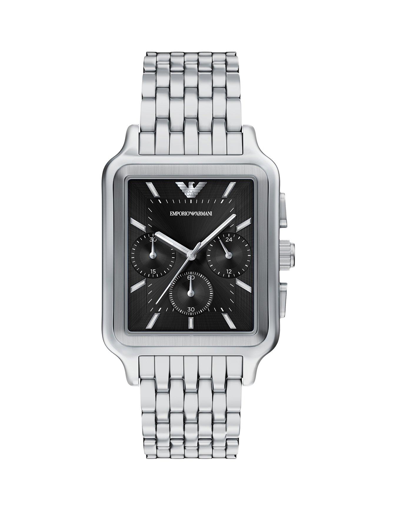 Emporio Armani Mens Chronograph Stainless Steel Watch, AR11751