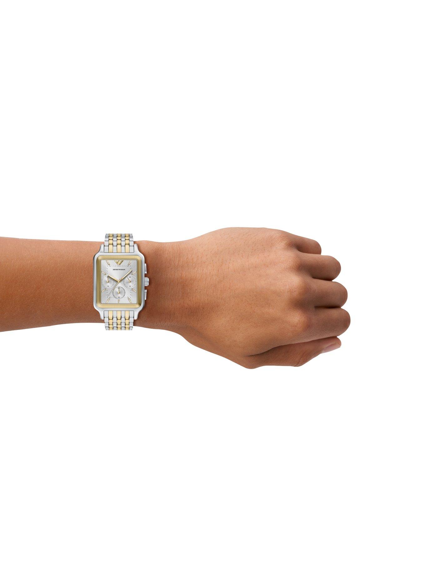 Image 3 of 7 of Emporio Armani Mens Chronograph Two-Tone Stainless Steel Watch, AR11752