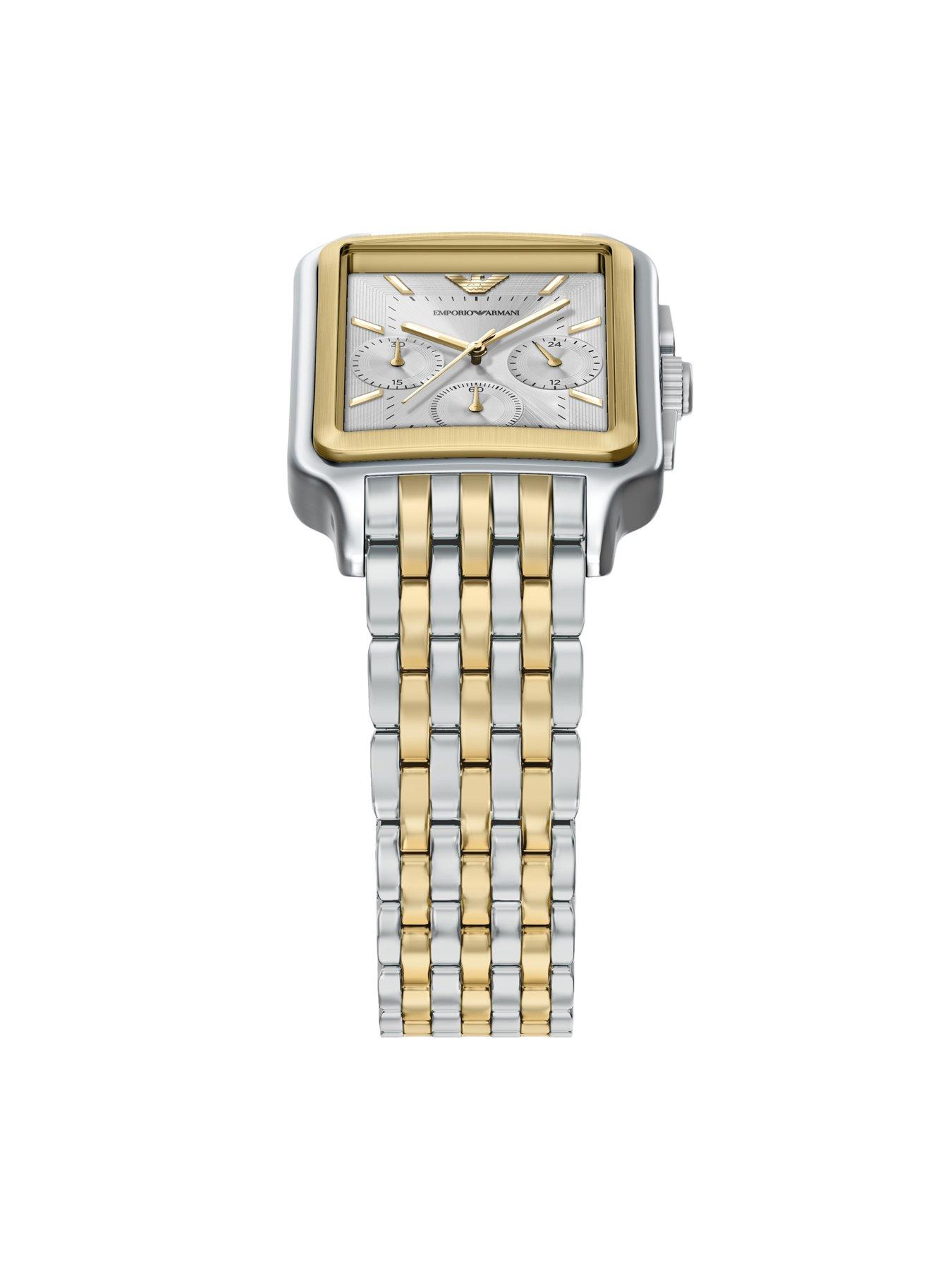 Image 6 of 7 of Emporio Armani Mens Chronograph Two-Tone Stainless Steel Watch, AR11752