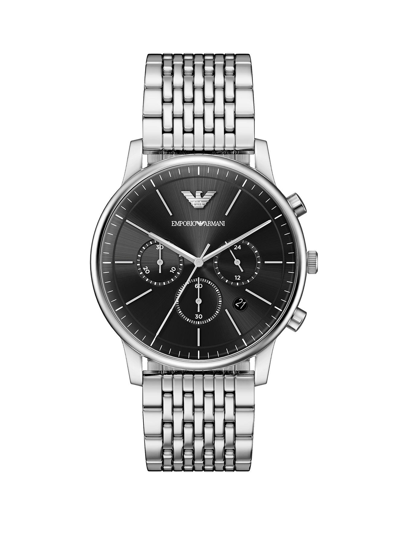 Emporio Armani Mens Chronograph Stainless Steel Watch, AR11772