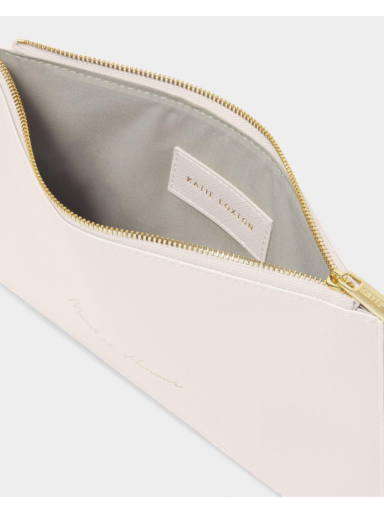 Image 2 of 4 of Katie Loxton BRIDAL SENTIMENT POUCH , MAID OF HONOUR , Pearlescent White , 16cm x 26cm x 1cm