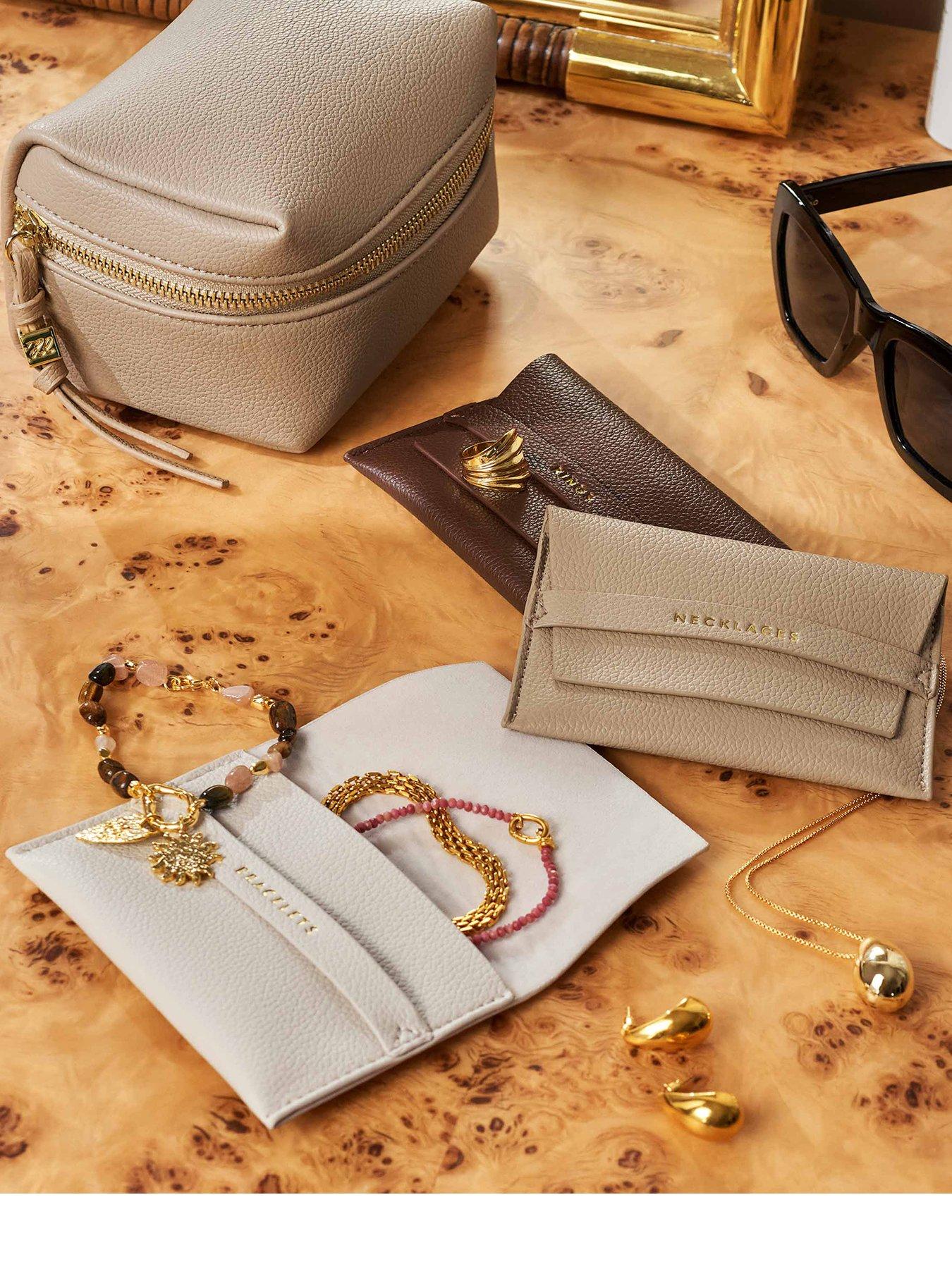 Katie Loxton ACCESSORIES ORGANISER , Taupe , 8.5cm x 14.5cm x 10cm