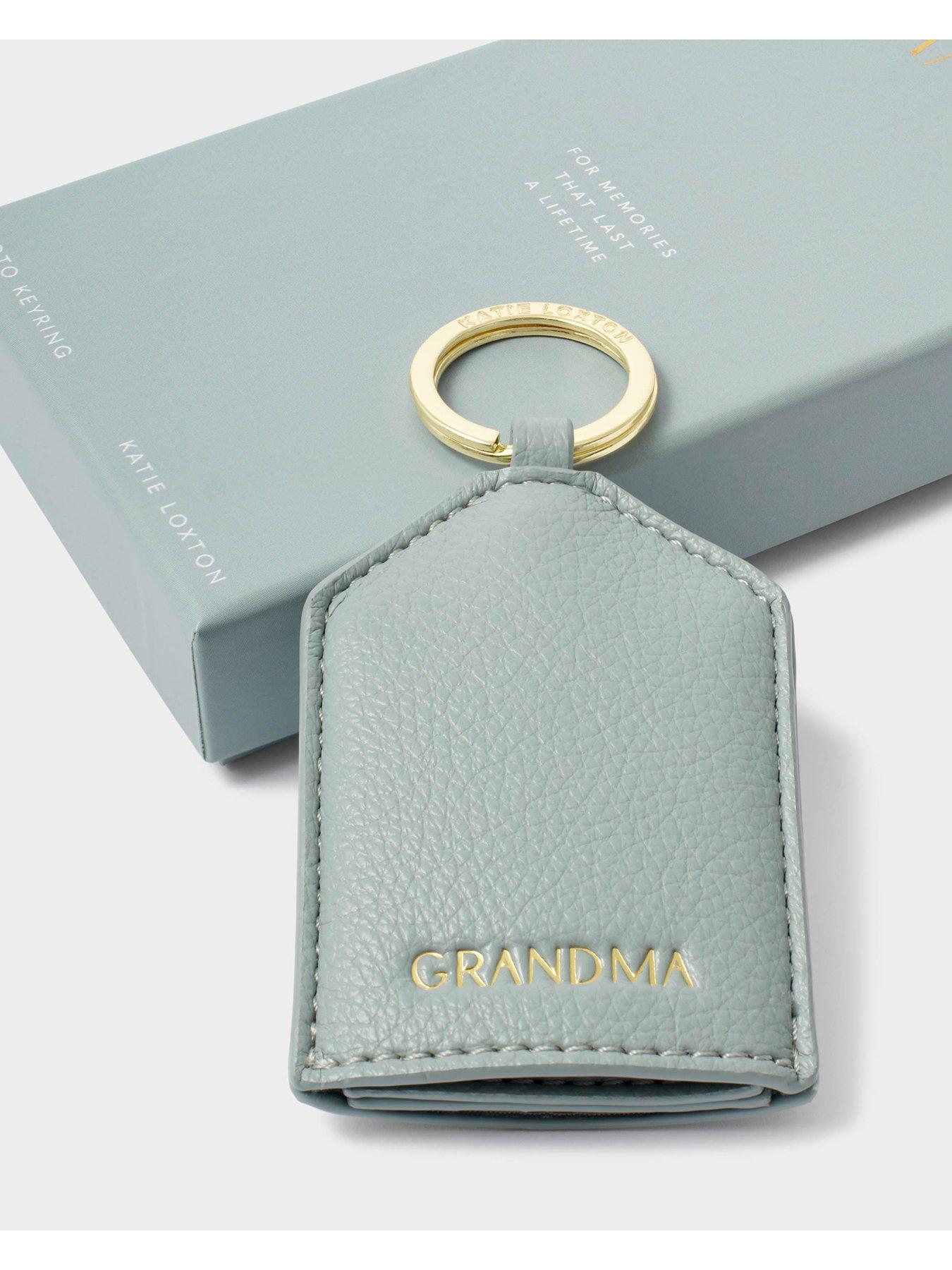Image 3 of 5 of Katie Loxton HIDDEN PHOTO KEYRING , GRANDMA , Duck Egg, 7.5cm x 5.5cm