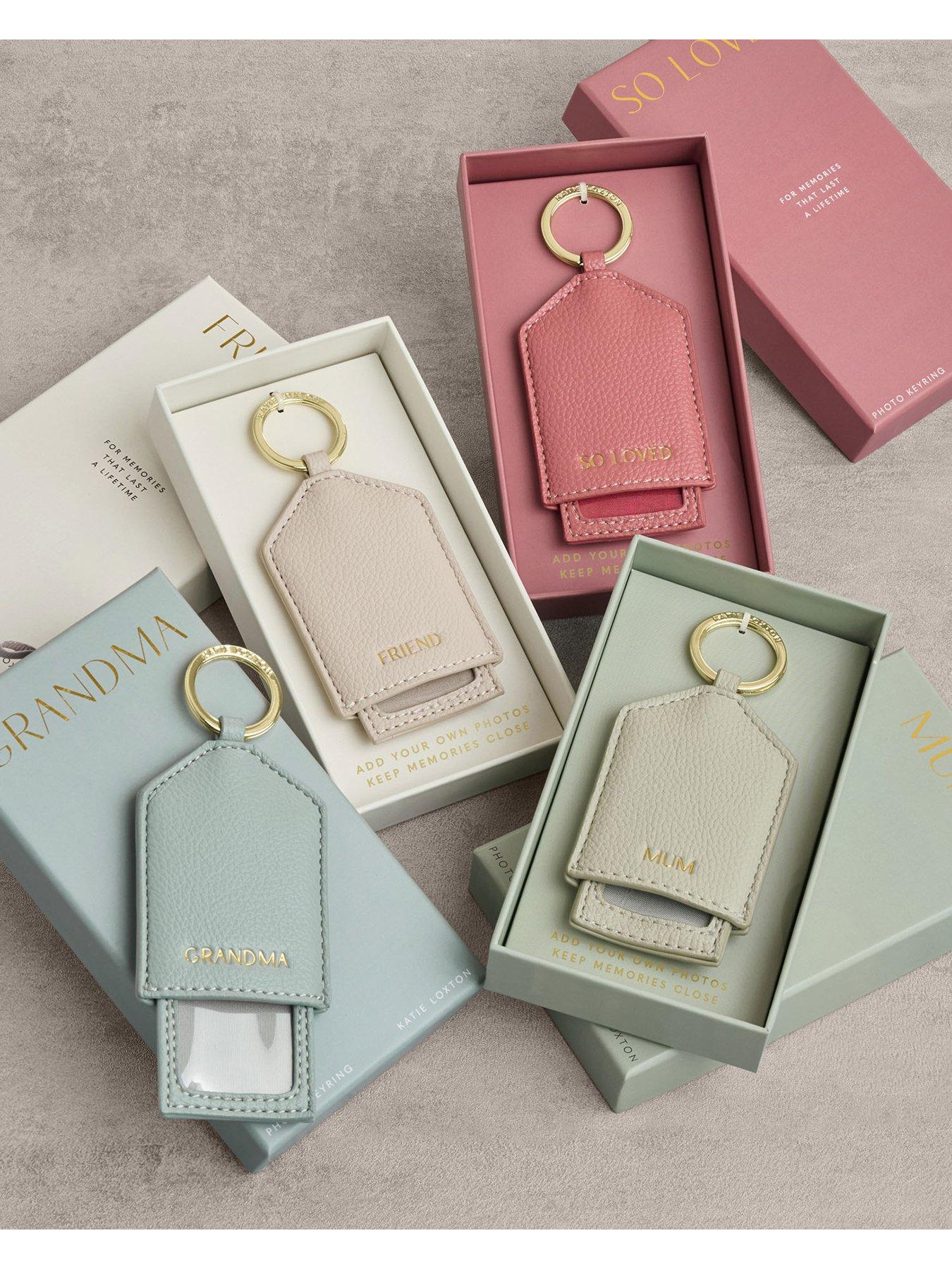 Image 4 of 5 of Katie Loxton HIDDEN PHOTO KEYRING , GRANDMA , Duck Egg, 7.5cm x 5.5cm