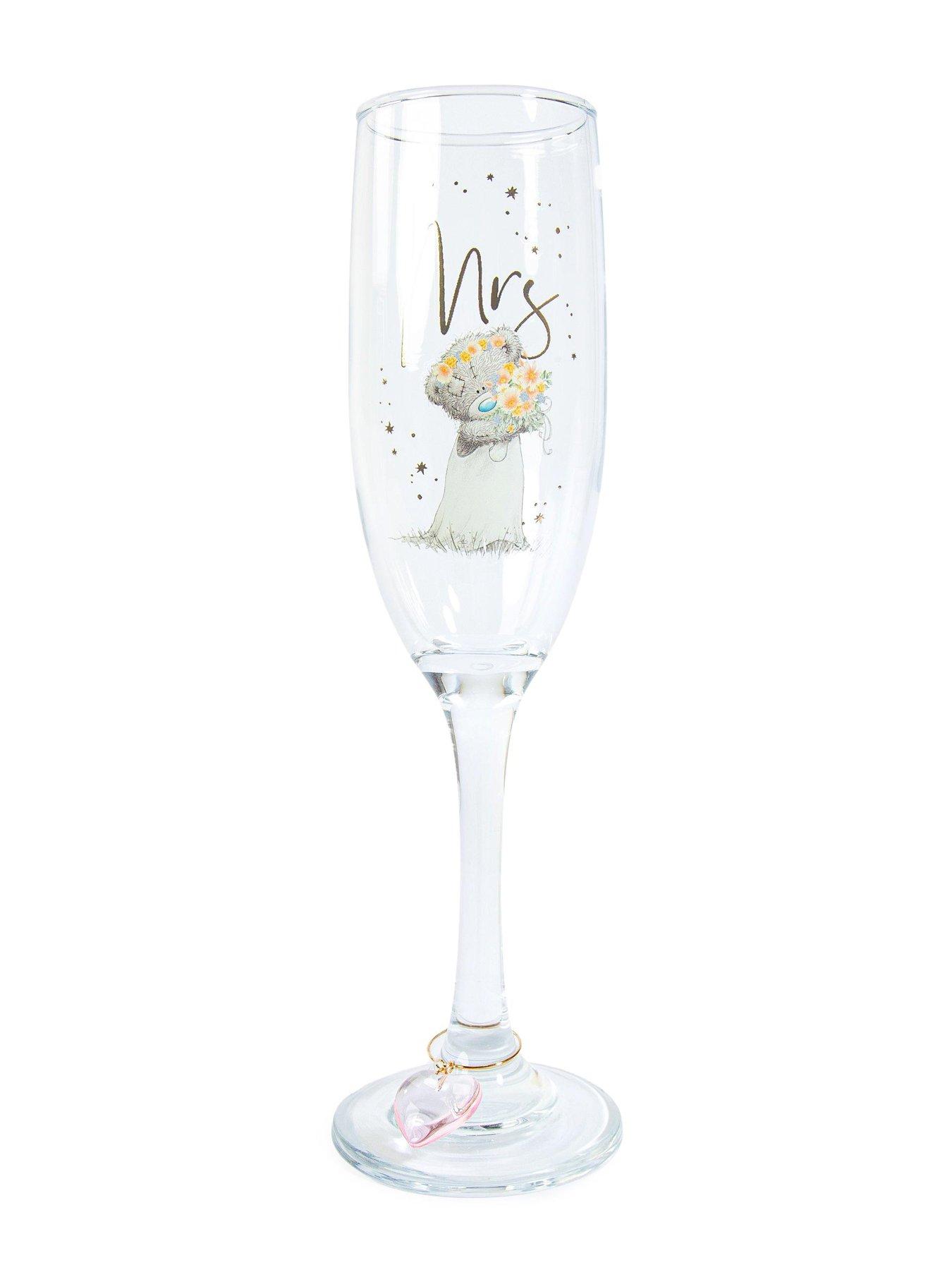 Image 5 of 7 of Me To You Mr and Mrs Champagne Flute Set Wedding Gift