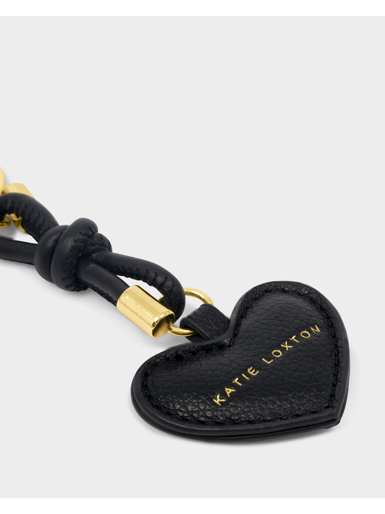 Image 3 of 4 of Katie Loxton KEY TO MY HEART GIFT BOXED KEYRING , Black , 7cm x 0.7cm