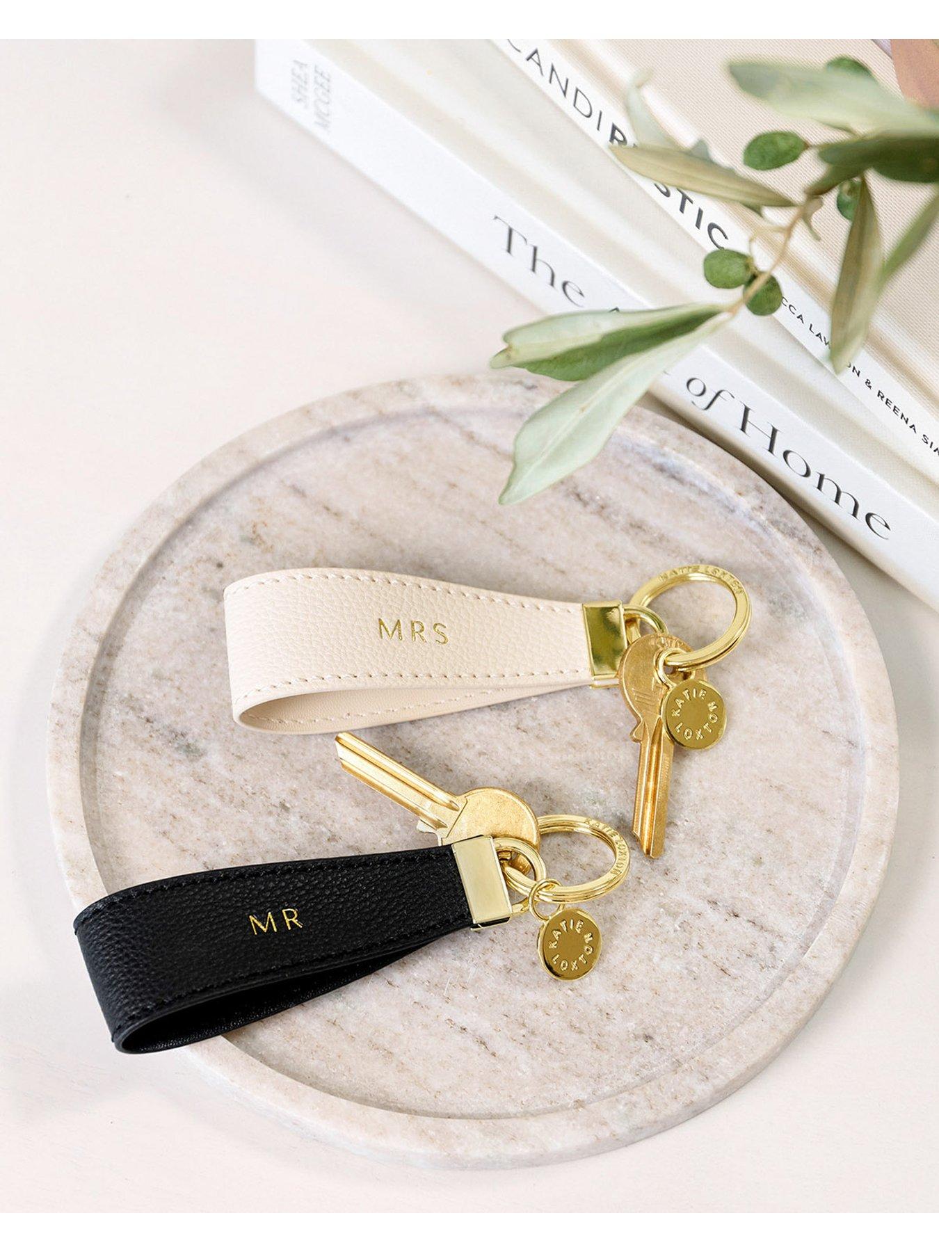 Image 2 of 5 of Katie Loxton MR & MRS BOXED KEYRING , Off White , 9.5cm x 1.6cm