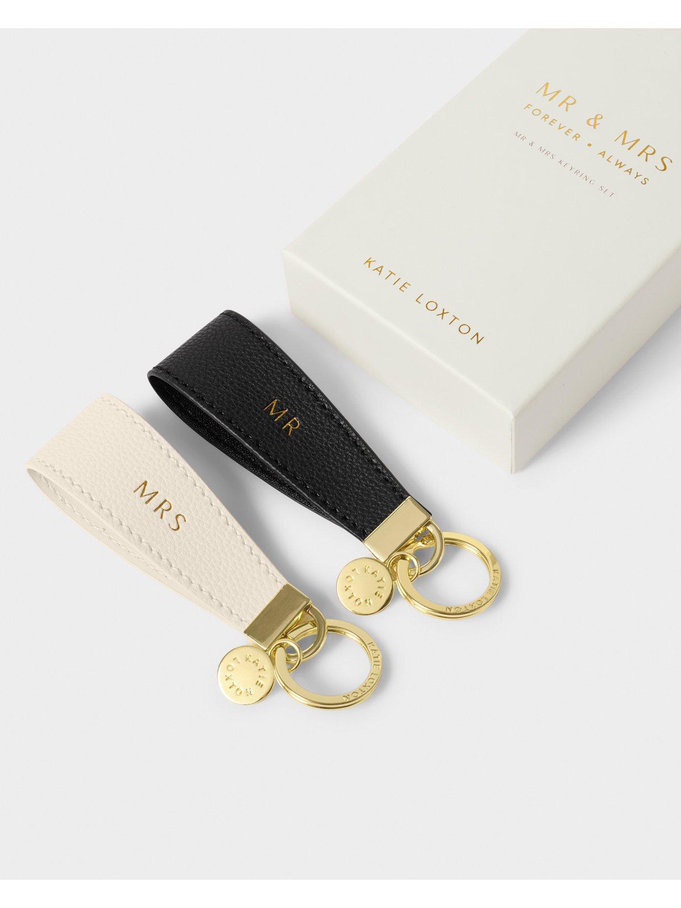 Image 3 of 5 of Katie Loxton MR & MRS BOXED KEYRING , Off White , 9.5cm x 1.6cm