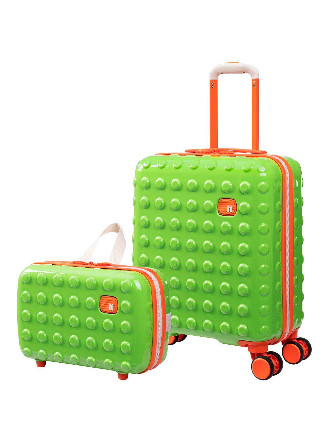it Luggage Bobble-Bloc Green 2pc Kids Suitcase Set