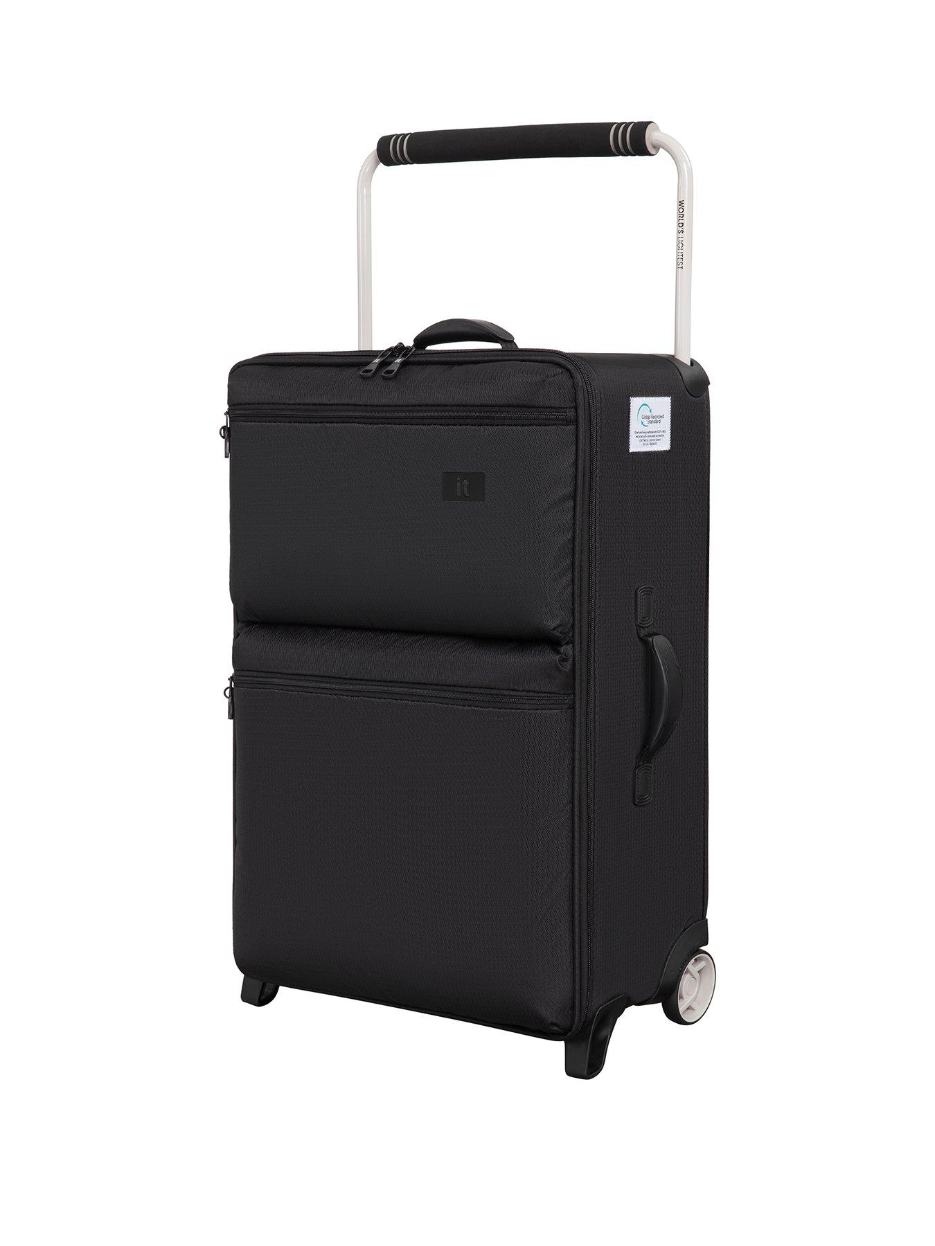 it Luggage Popstar Black World's Lightest Wide Handle Medium Suitcase