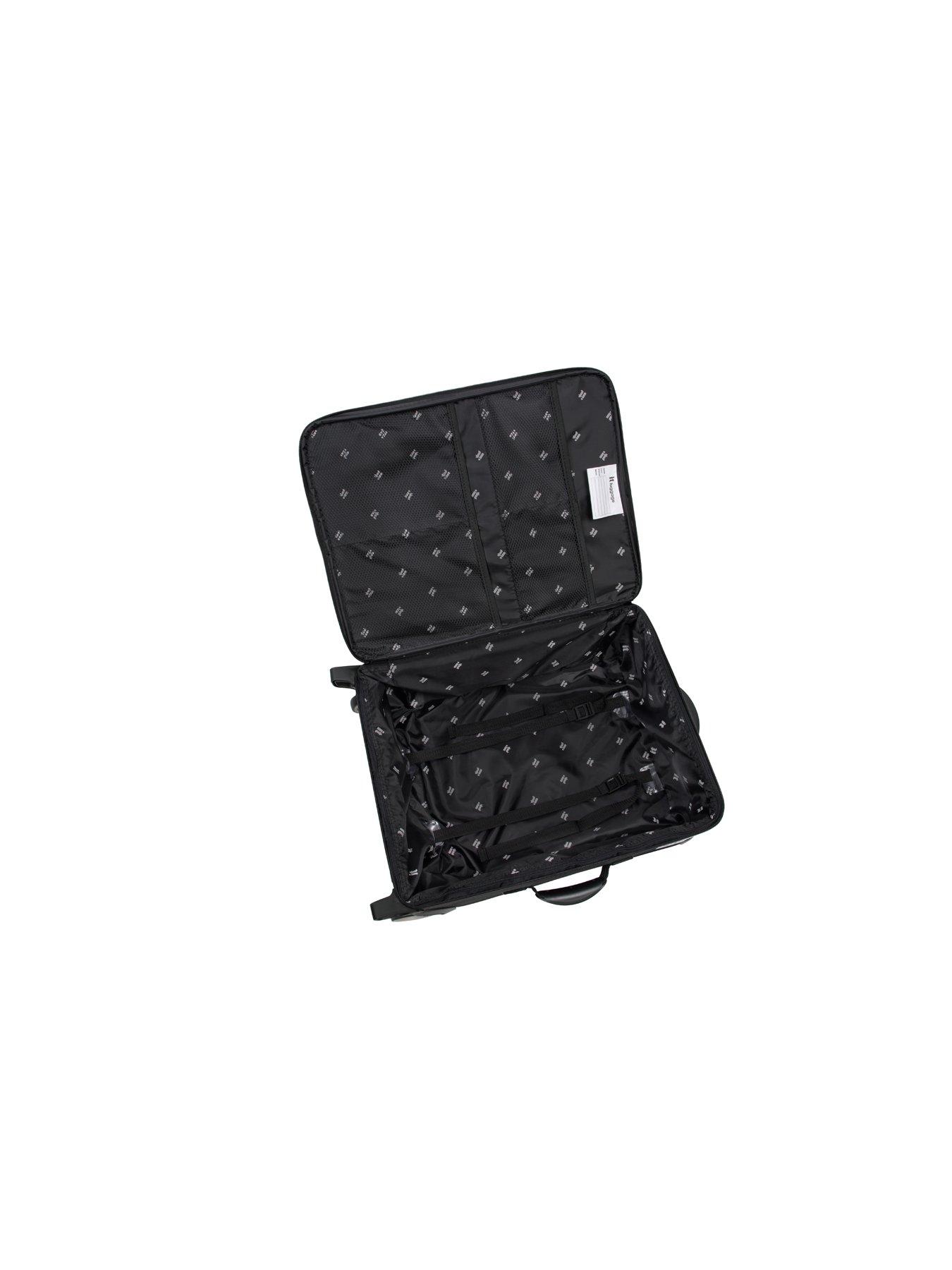 Image 6 of 6 of it Luggage Popstar Black World's Lightest Wide Handle Cabin Suitcase