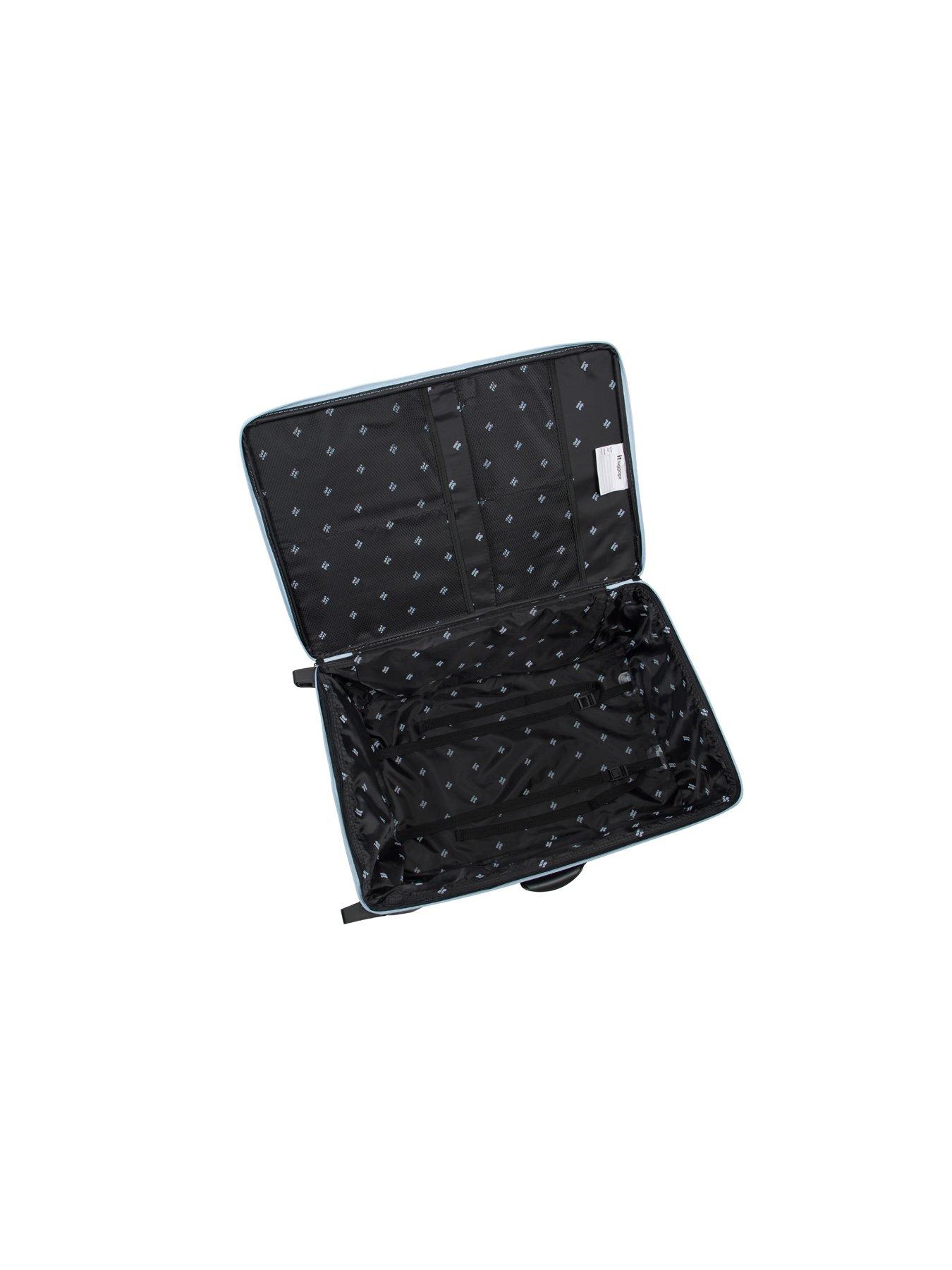 Image 6 of 6 of it Luggage Popstar Blue World's Lightest Wide Handle Medium Suitcase