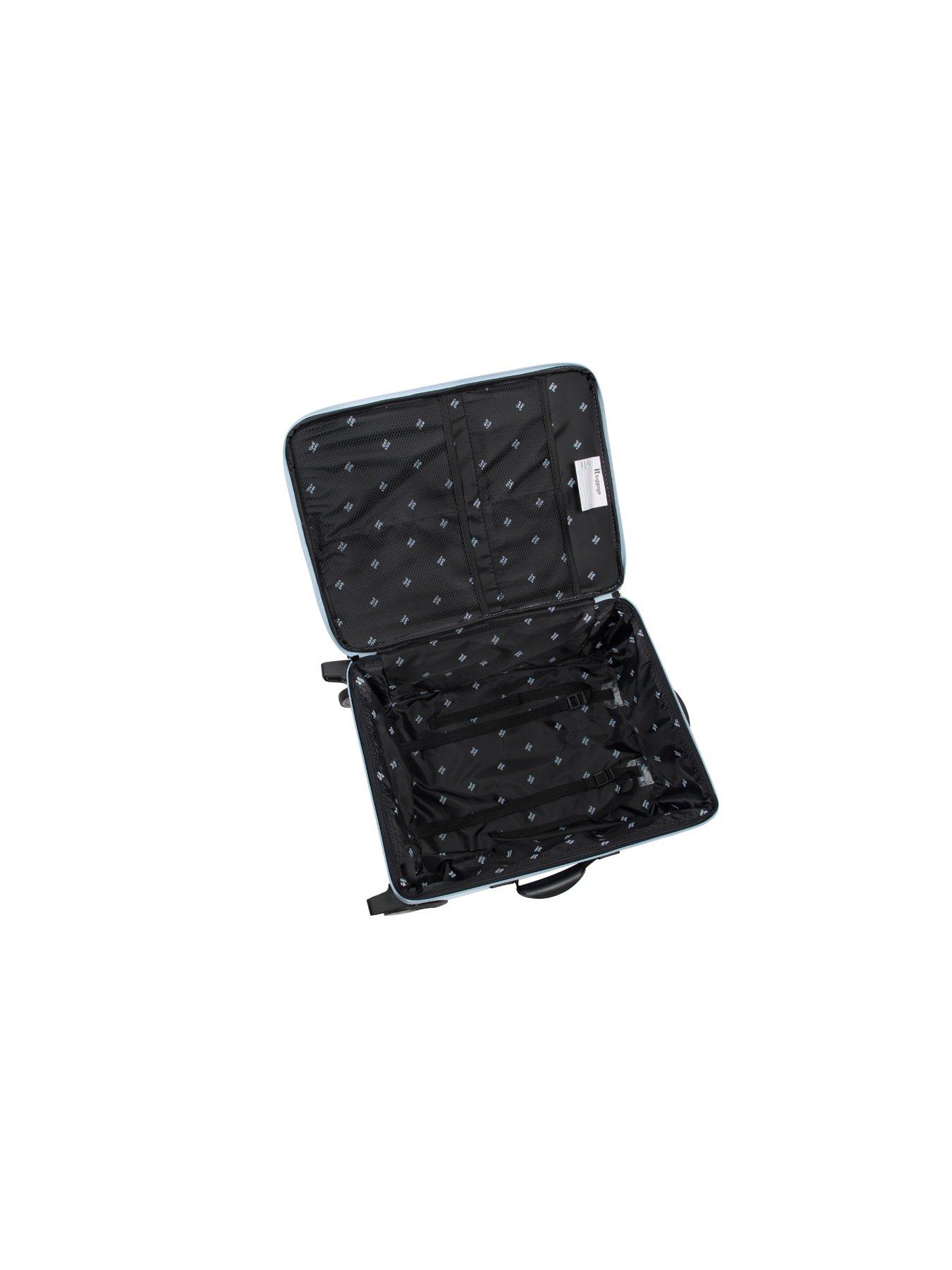 Image 6 of 6 of it Luggage Popstar Blue World's Lightest Wide Handle Cabin Suitcase