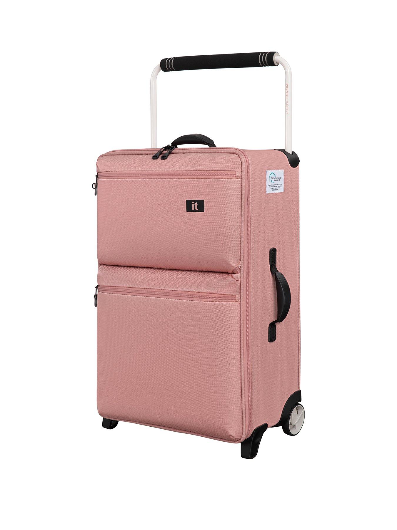 it Luggage Popstar Blush World's Lightest Wide Handle Medium Suitcase