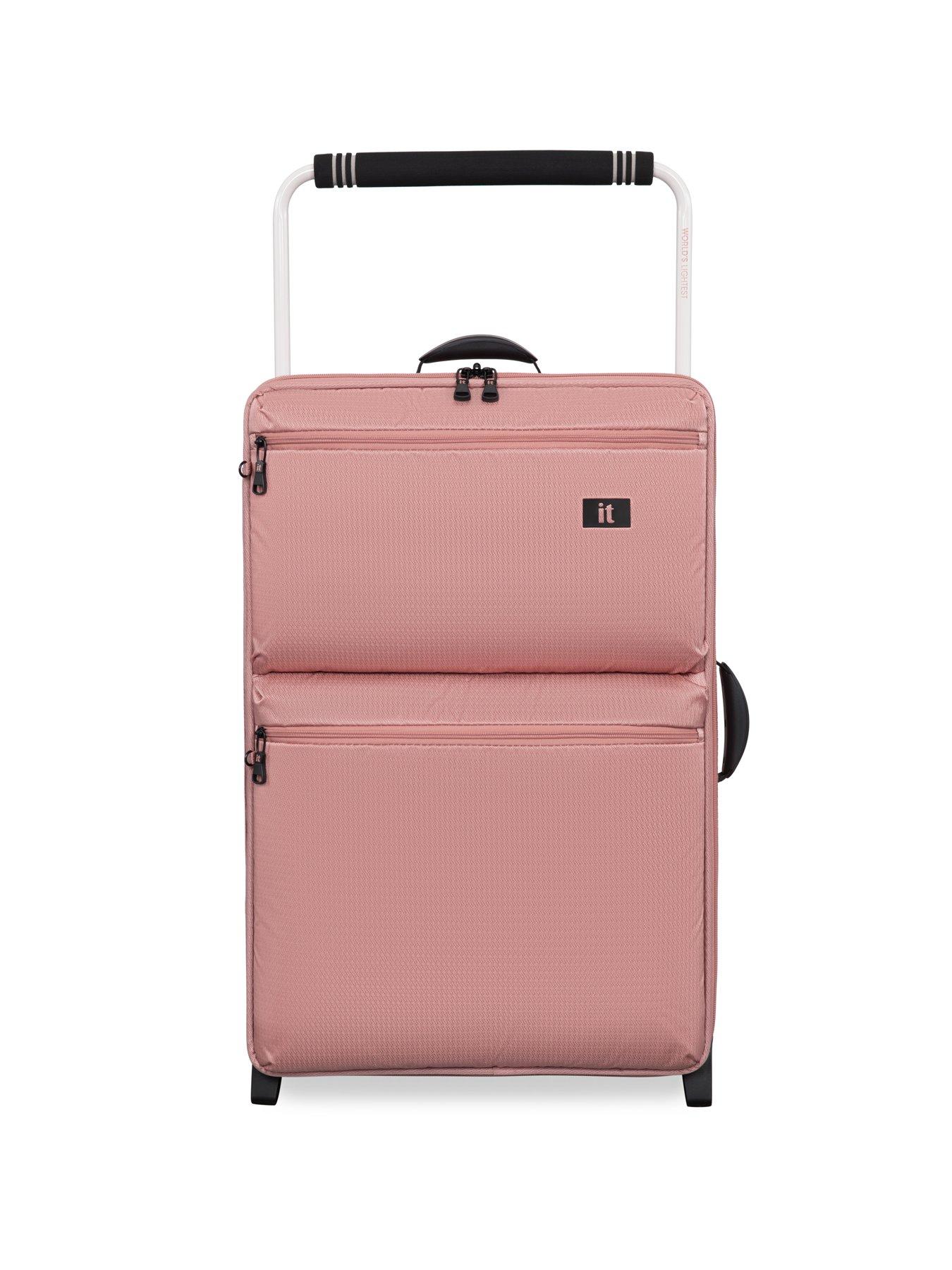 Image 2 of 6 of it Luggage Popstar Blush World's Lightest Wide Handle Medium Suitcase