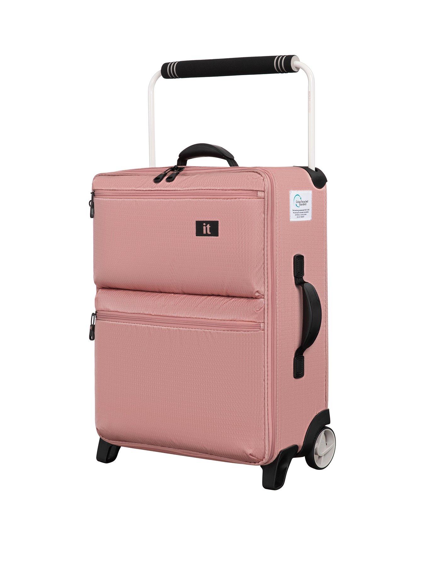 it Luggage Popstar Blush World's Lightest Wide Handle Cabin Suitcase