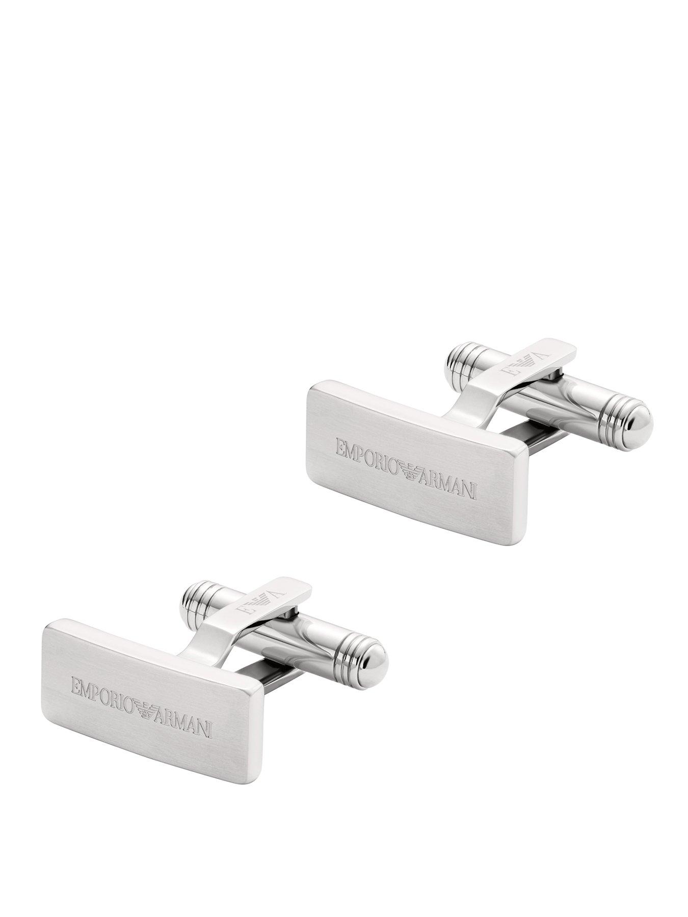 Emporio Armani Mens Stainless Steel Cuff Link, EGS3308040