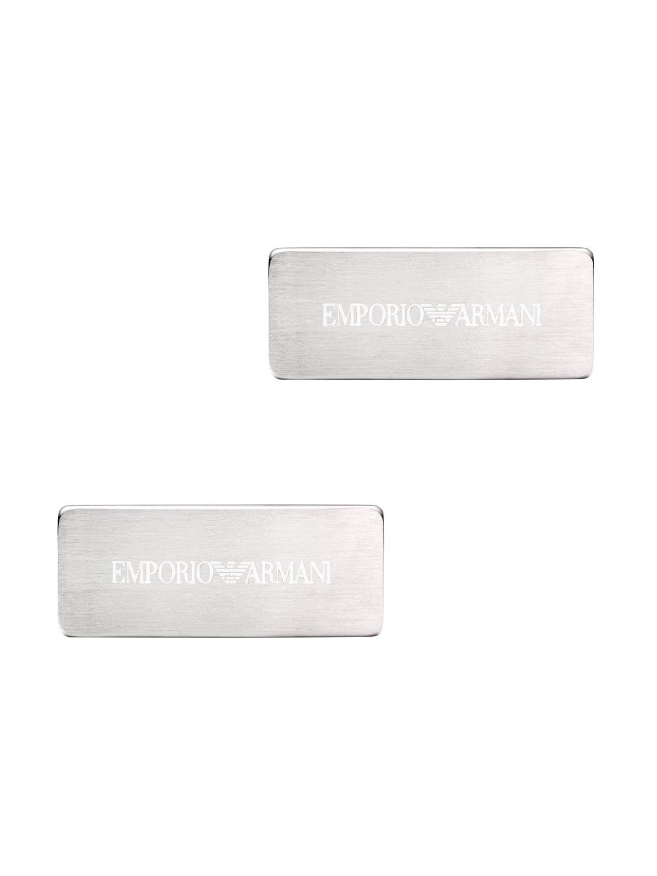 Image 3 of 4 of Emporio Armani Mens Stainless Steel Cuff Link, EGS3308040