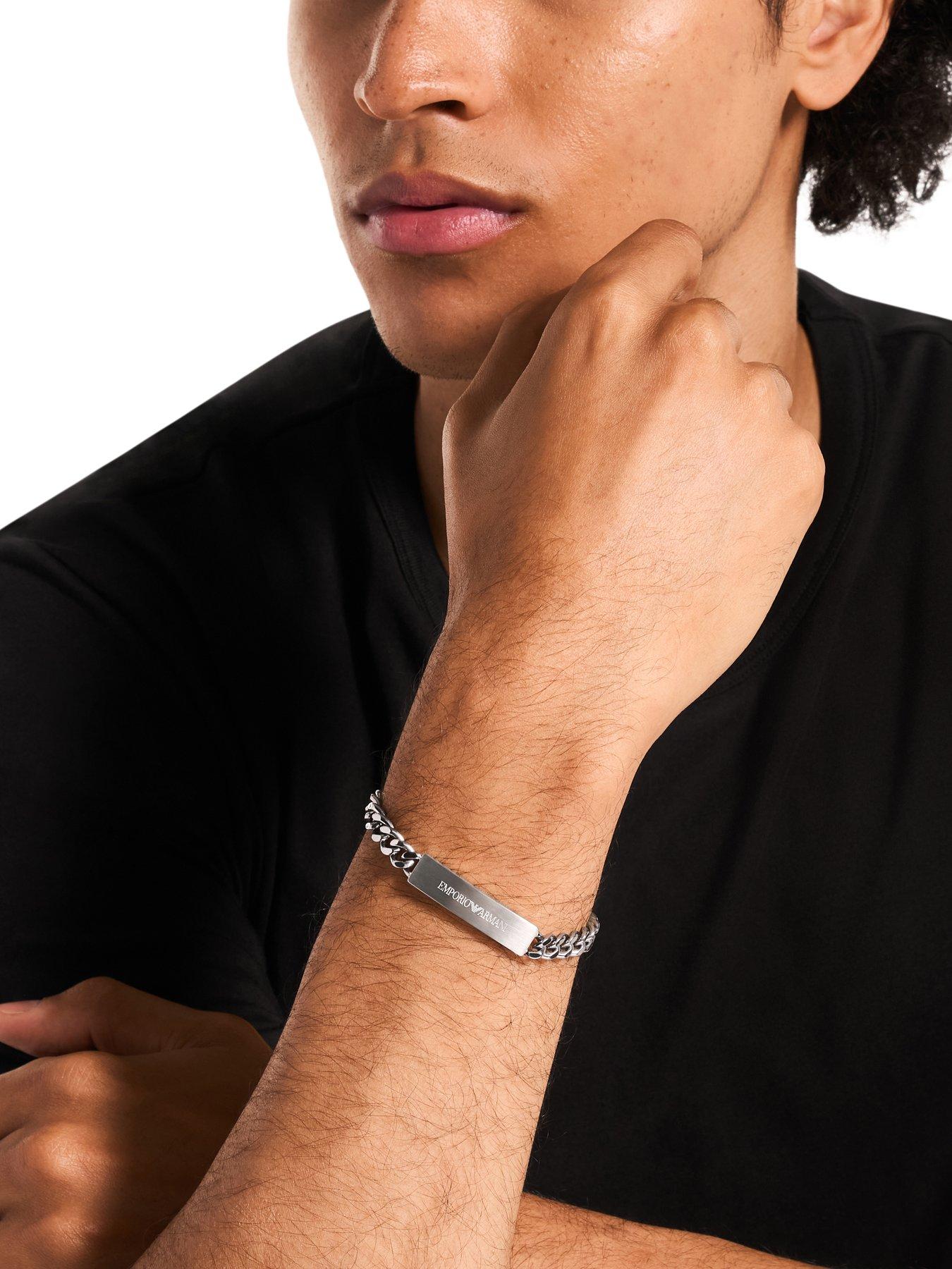 Image 3 of 4 of Emporio Armani Mens Stainless Steel ID Bracelet, EGS3304040