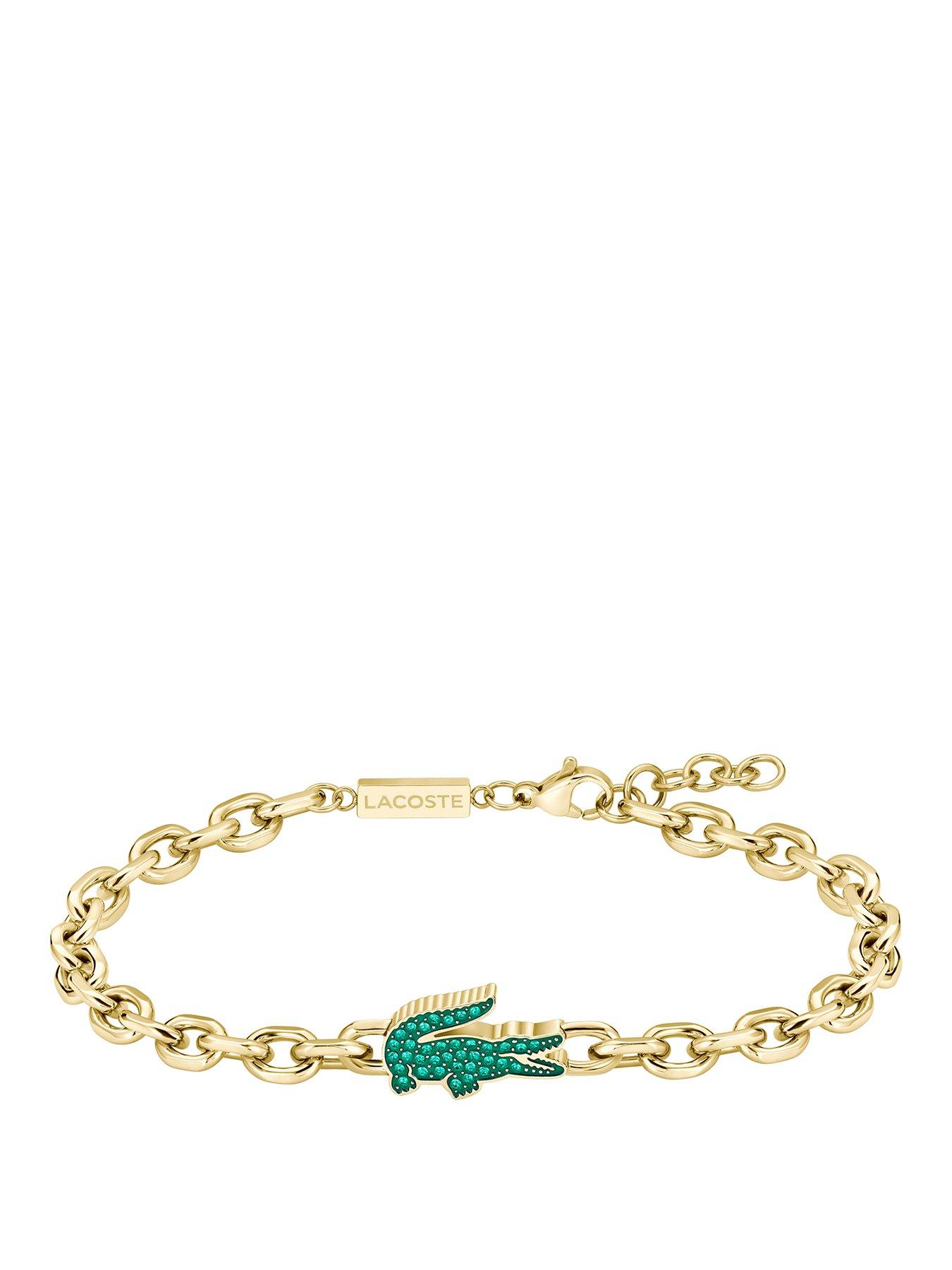 Lacoste Mens Arthor Gold IP Link Bracelet