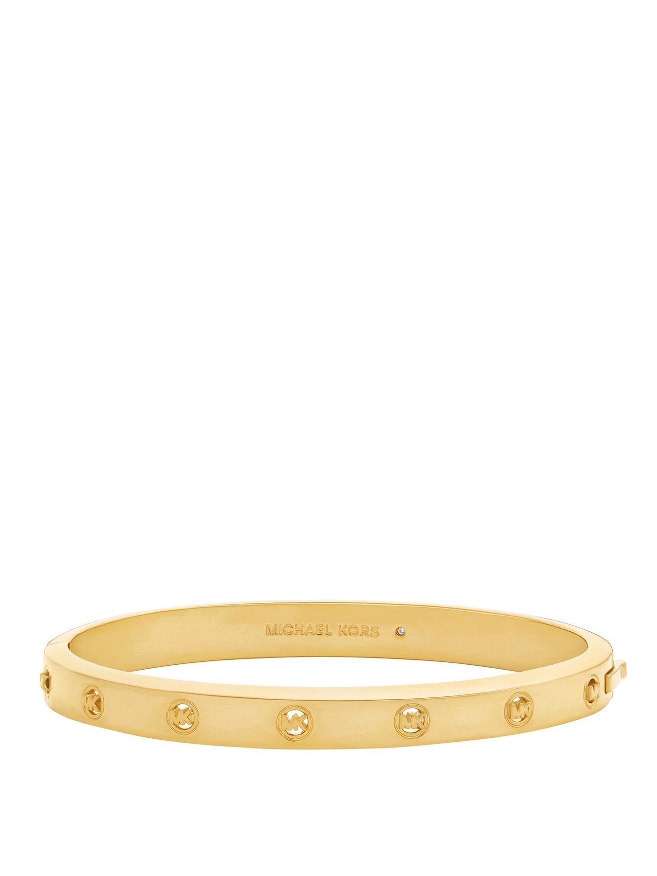Image 1 of 3 of Michael Kors Logo Bangle Gold Bracelet