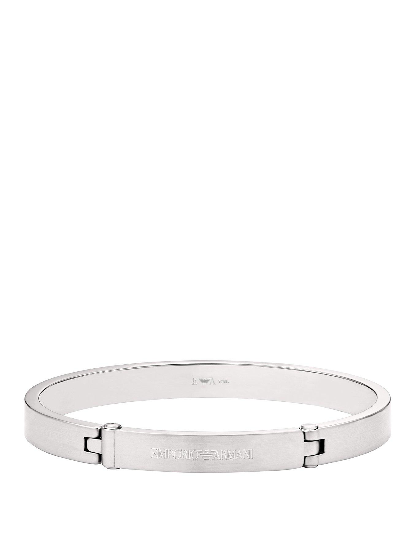Emporio Armani Mens Stainless Steel Bangle Bracelet, EGS3307040