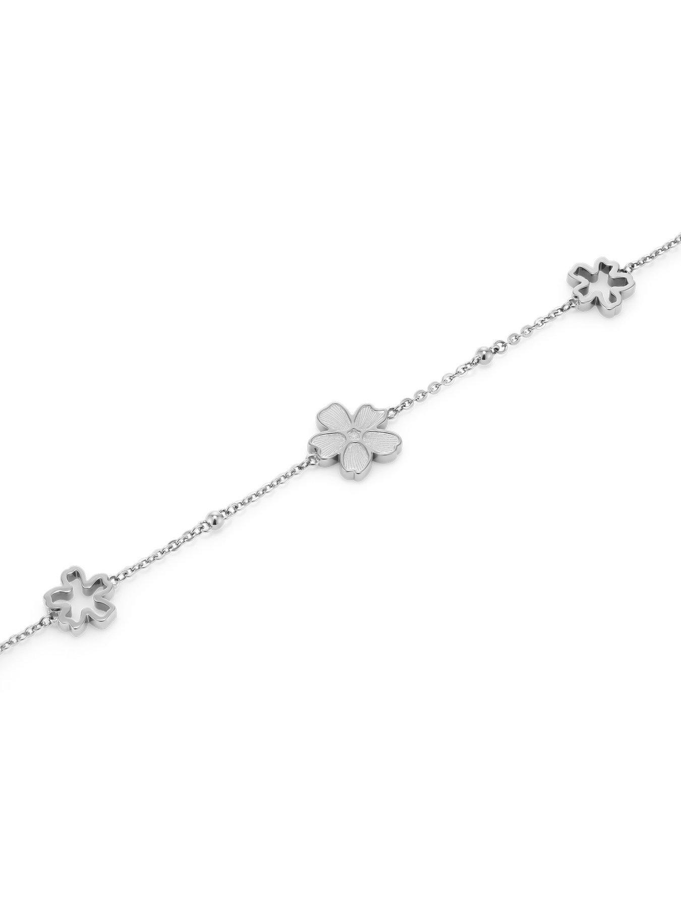 Image 3 of 7 of Olivia Burton Gold IP Forget Me Not Necklace