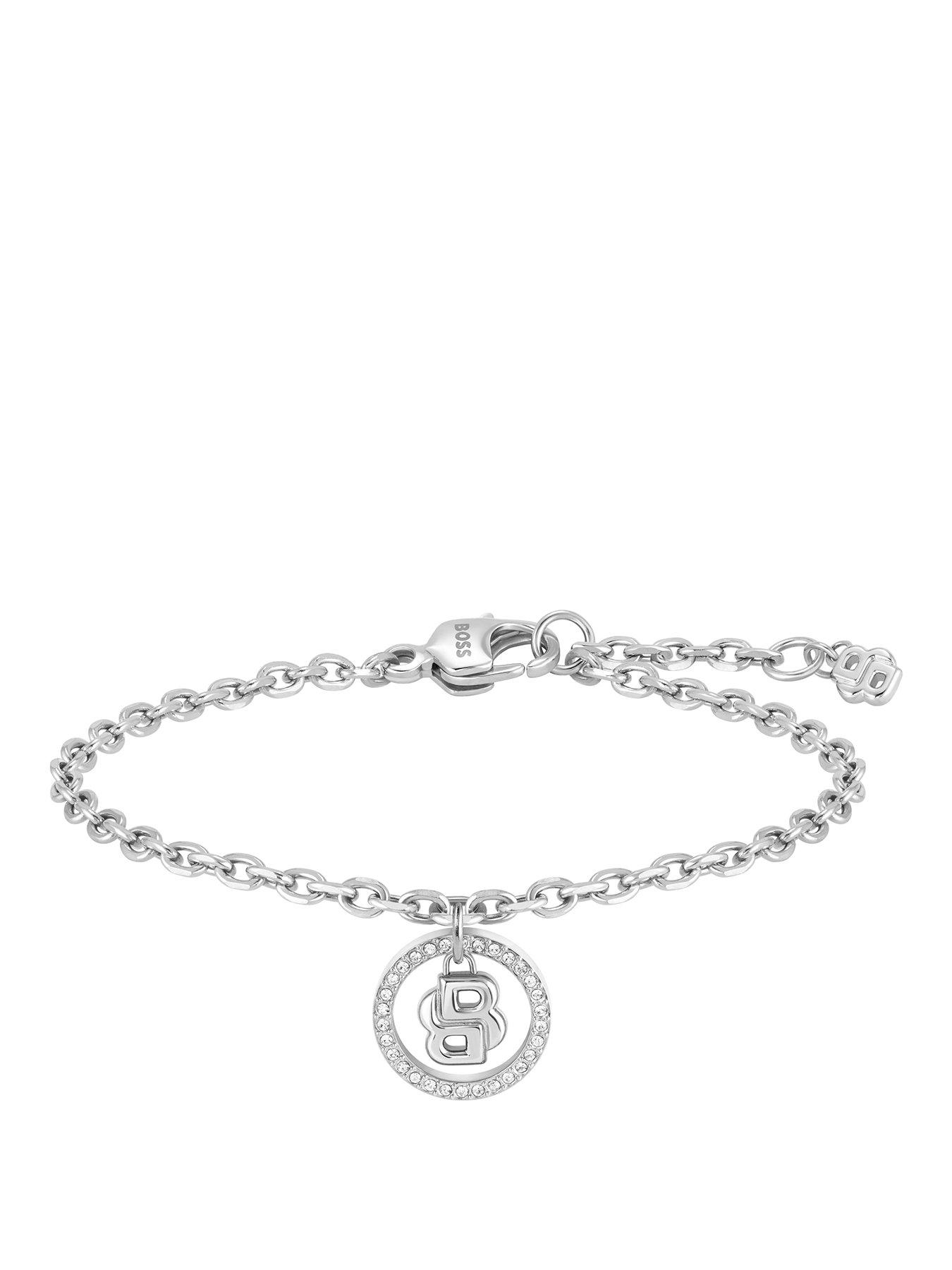 BOSS Ladies Double B Divine Stainless Steel Bracelet